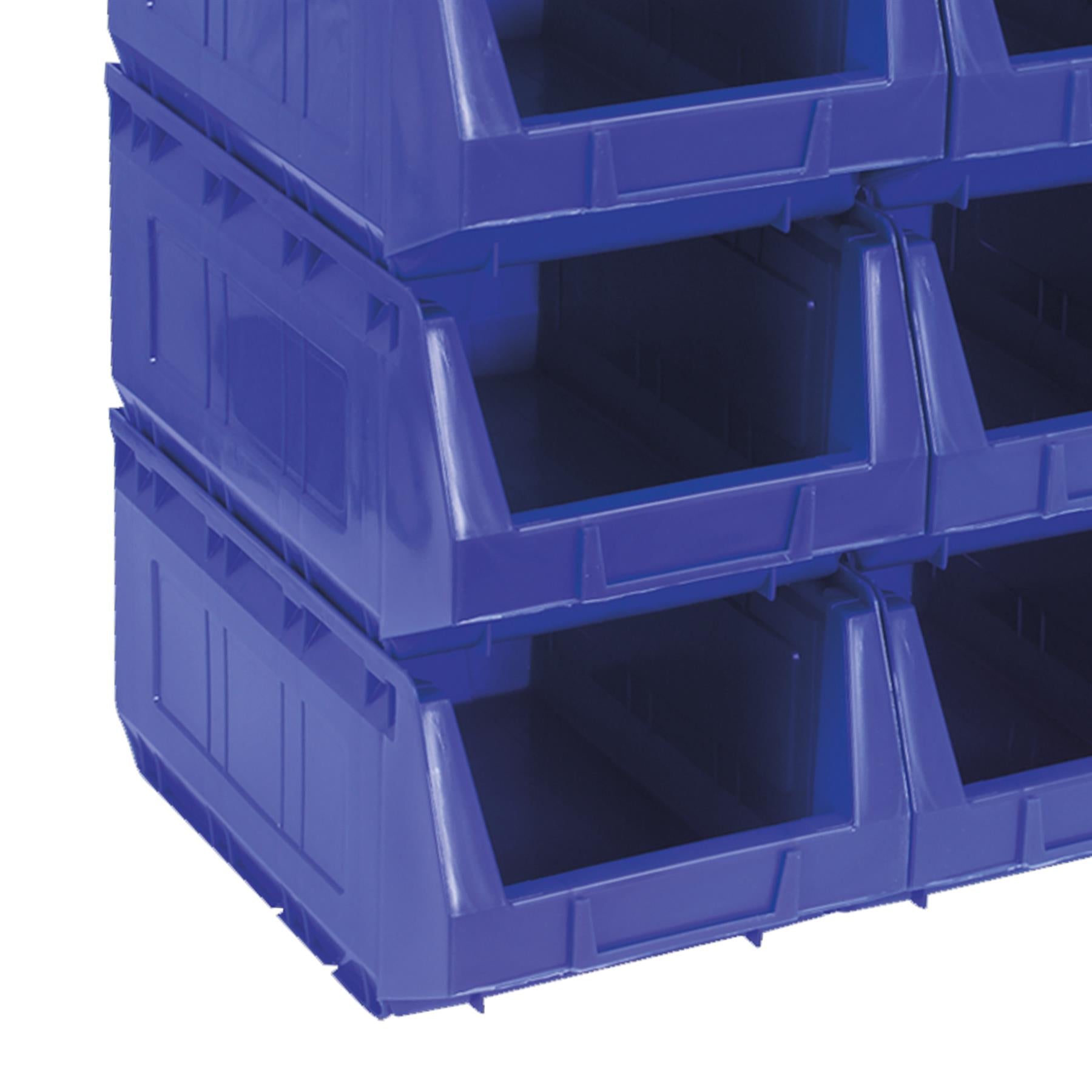Sealey Plastic Storage Bin 210 x 355 x 165mm - Blue Pack of 12