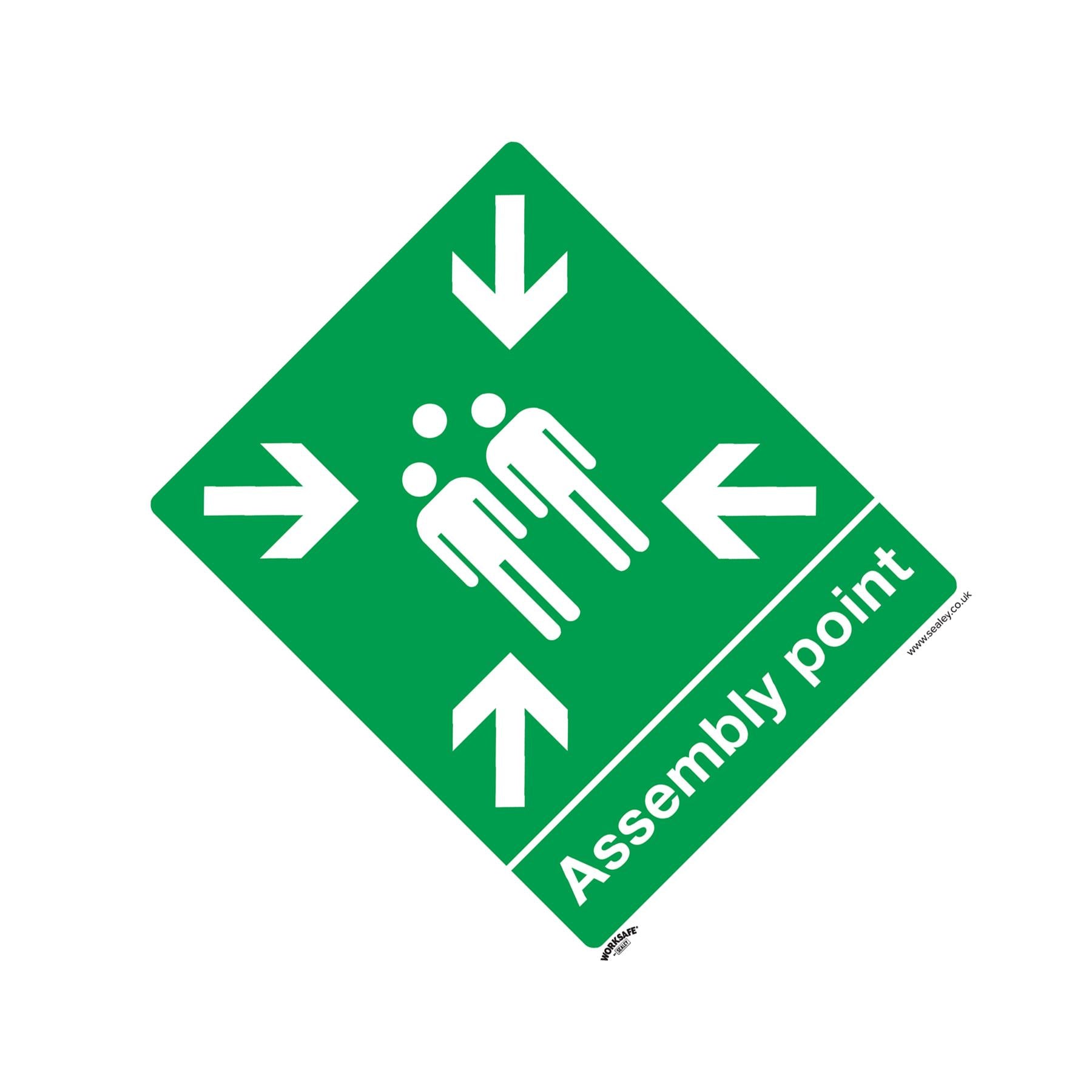 Safe Conditions Safety Sign - Assembly Point - Rigid Plastic