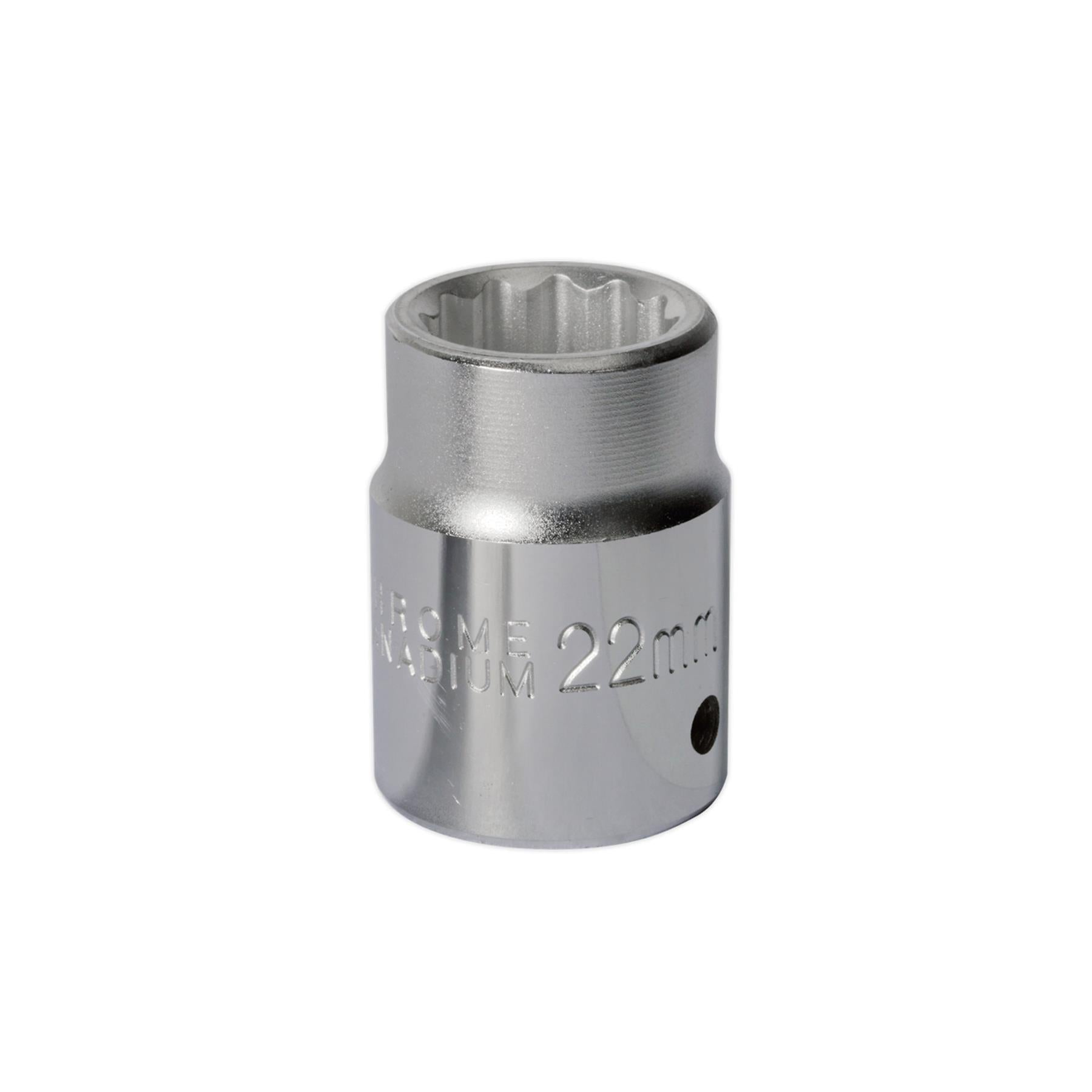 Sealey WallDrive Socket 22mm 3/4"Sq Drive
