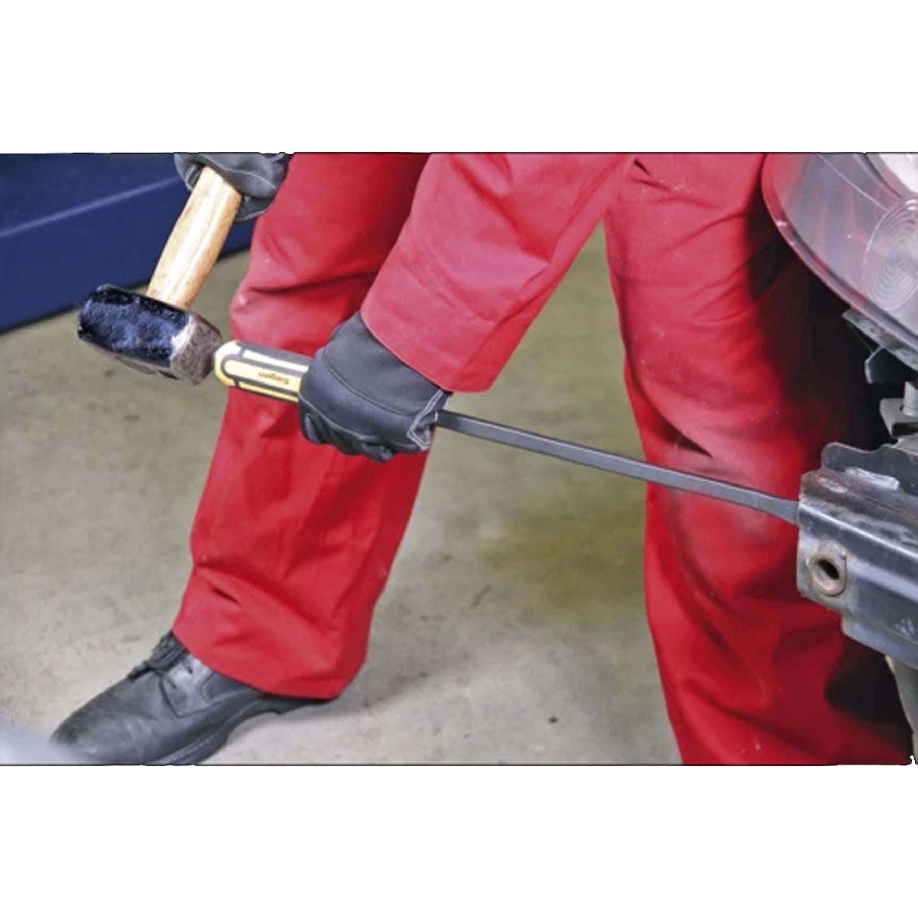 Sealey Angled Pry Bar Set with Hammer Cap Heavy-Duty 4pc