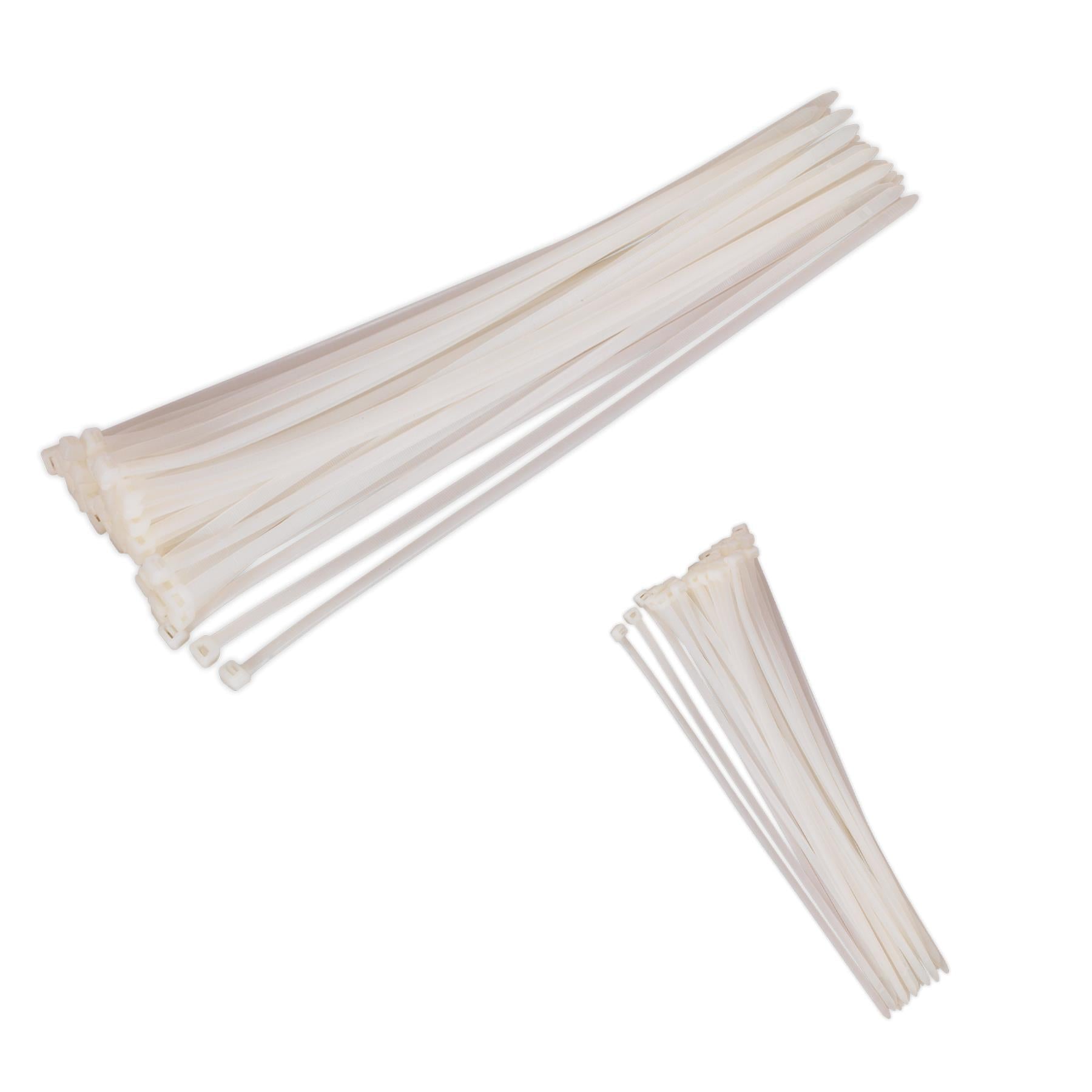 Sealey Cable Tie 450 x 7.6mm White Pack of 50