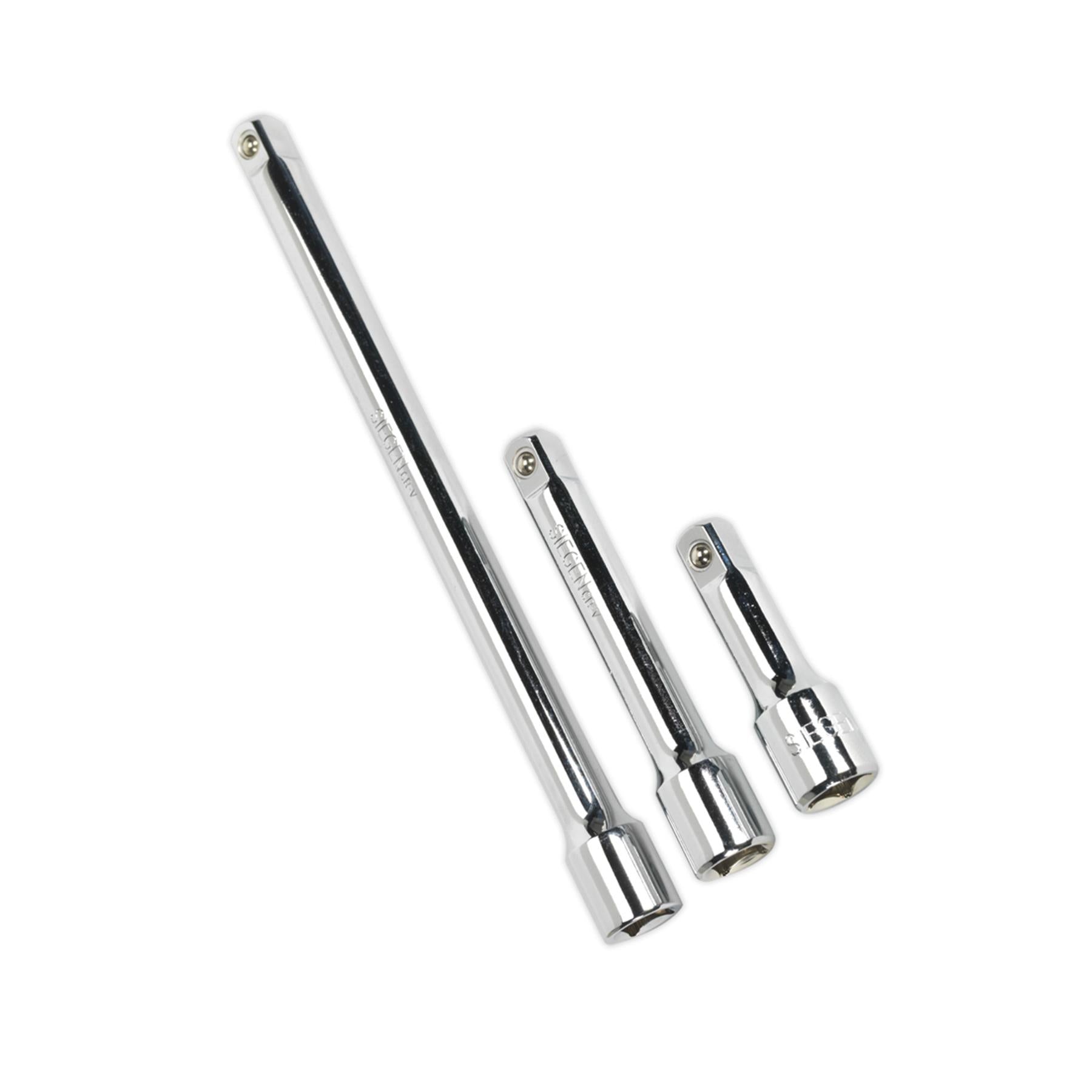 Sealey Extension Bar Set 3pc 1/2"Sq Drive