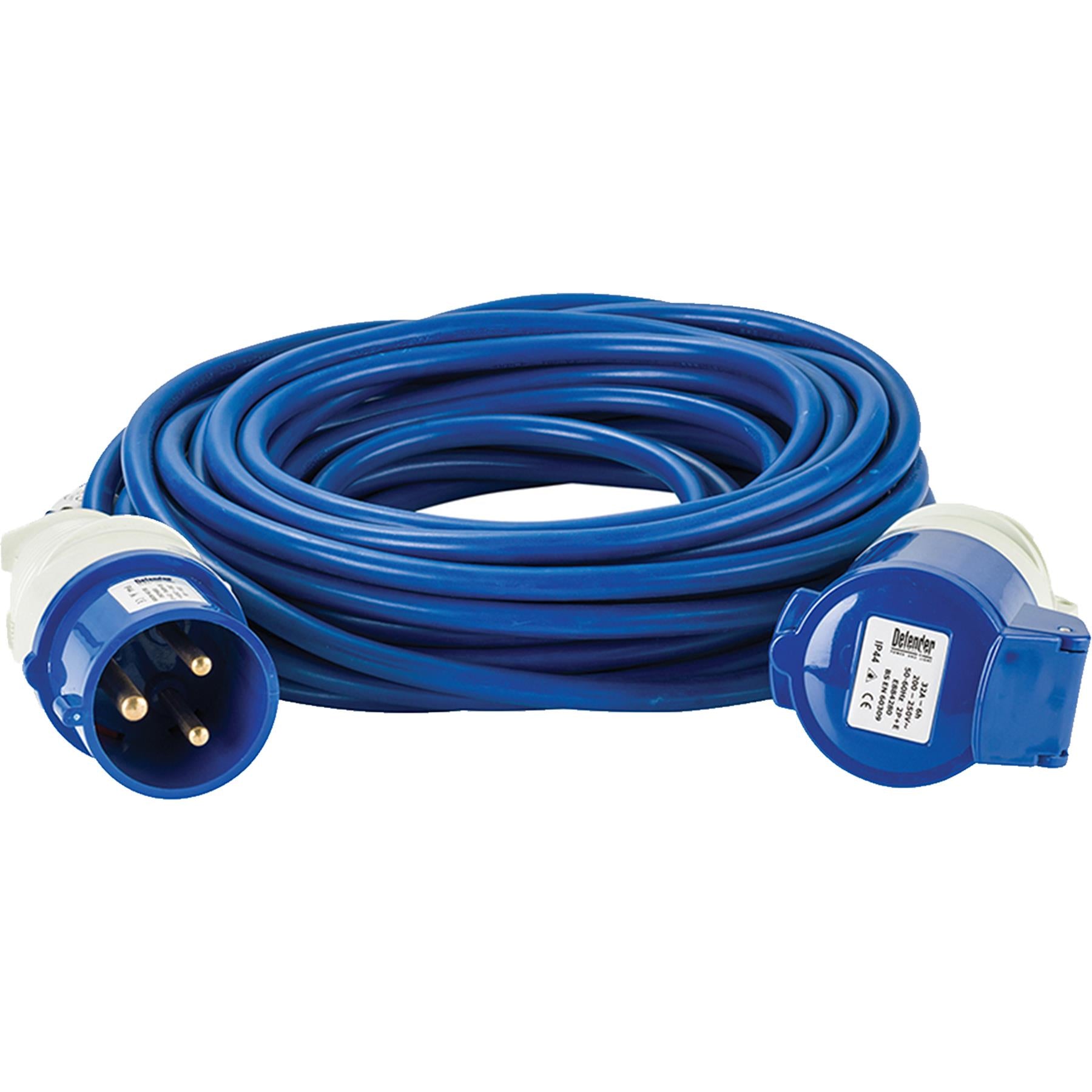 Defender Arctic Extension Lead Blue 2.5mm2 32A 14m 230V
