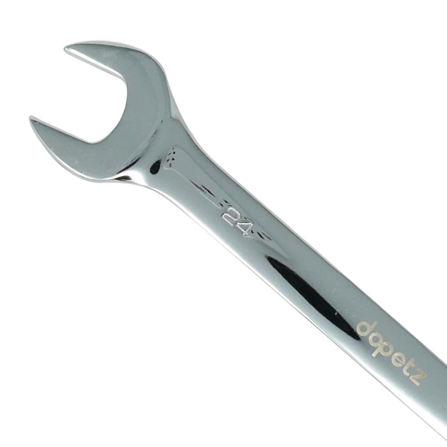 Combination Open Ring Spanner Chrome Mechanics Garage Tools 24mm