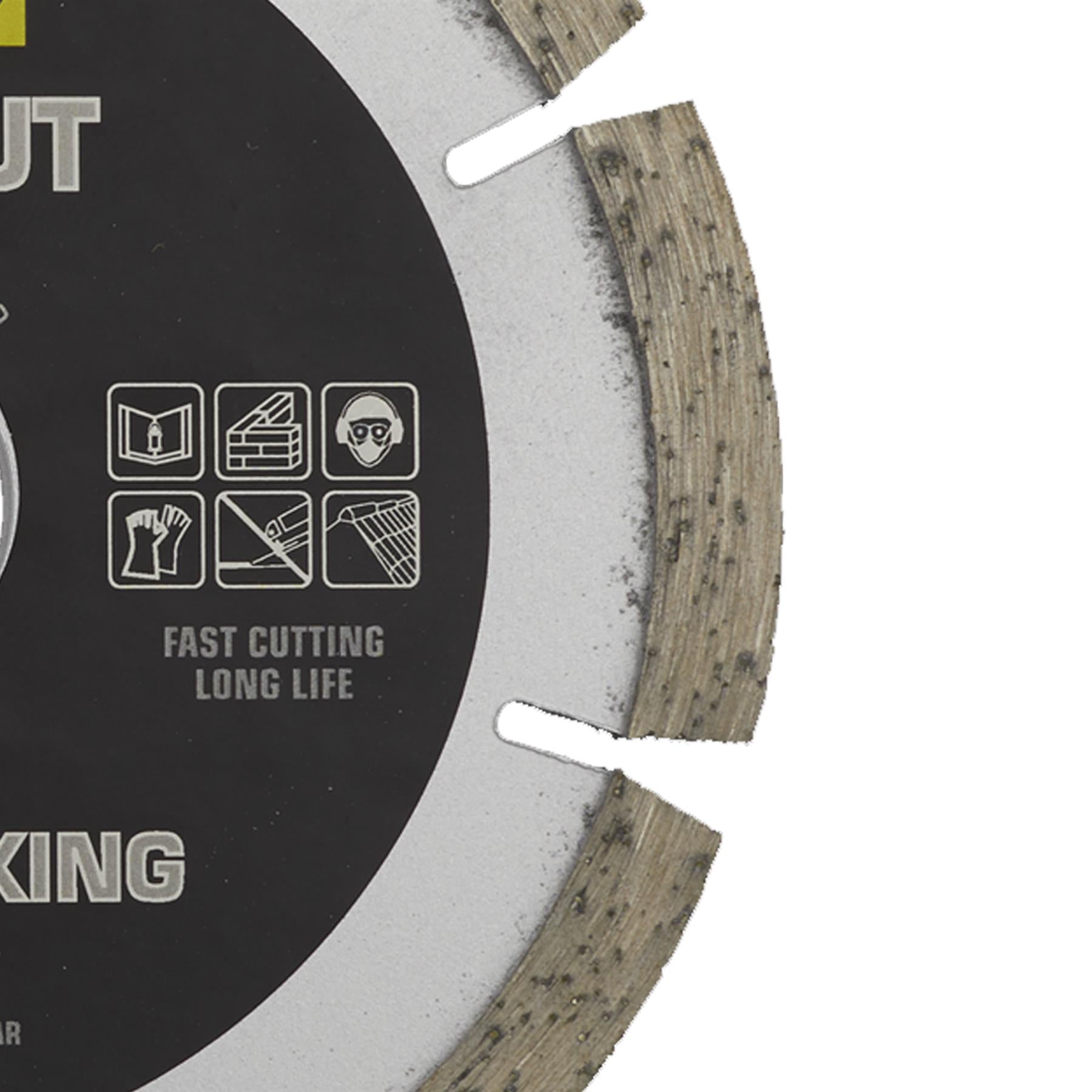 Sealey Easy Cut Diamond Blade 115 x 22mm - Mortar Raker