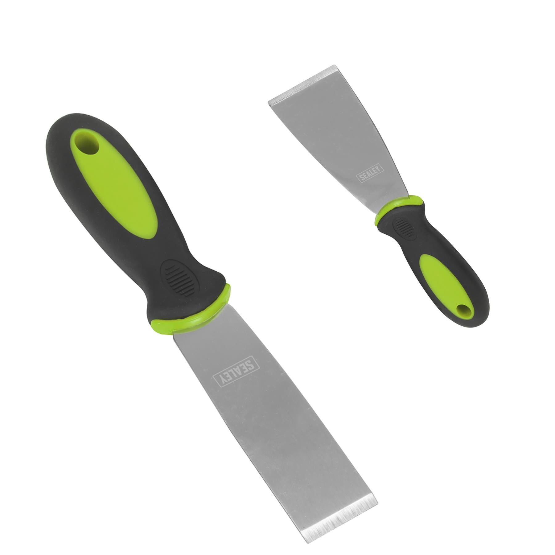 Sealey 3pc Scraper Set Rigid Blade Decorator Filling Wallpaper Paint Putty Knife