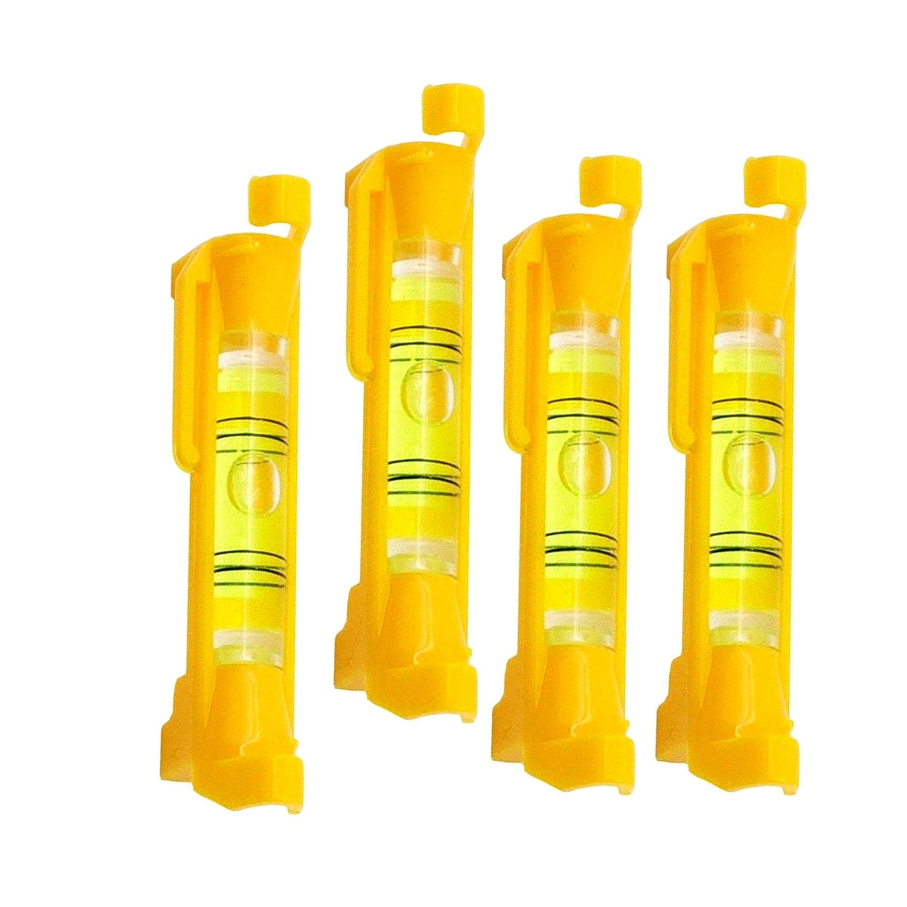 4 Piece Line Level Set Bubble String Vial Levels Block Work Brickwork Tools New