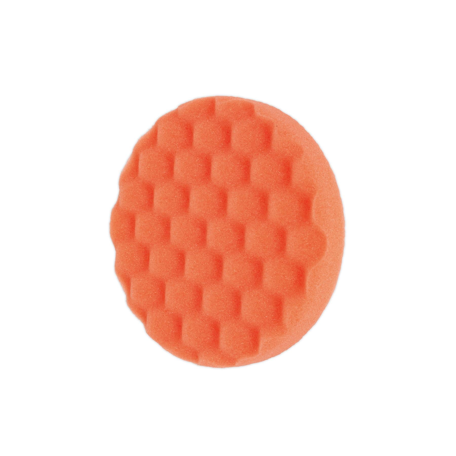 Sealey Buffing & Polishing Foam Head Hook/Loop 150x25mm Orange/Firm