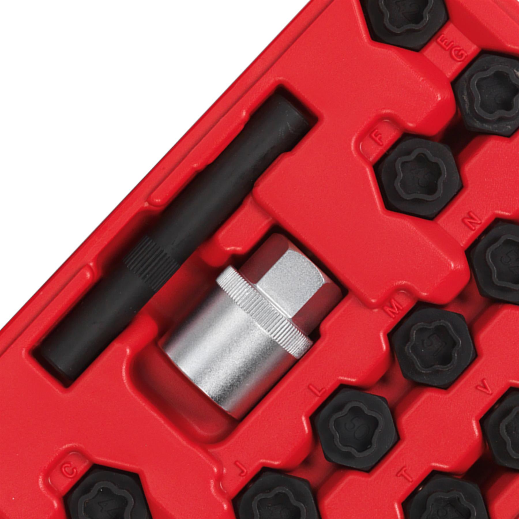 Sealey Locking Wheel Nut Key Set 22pc - BMW