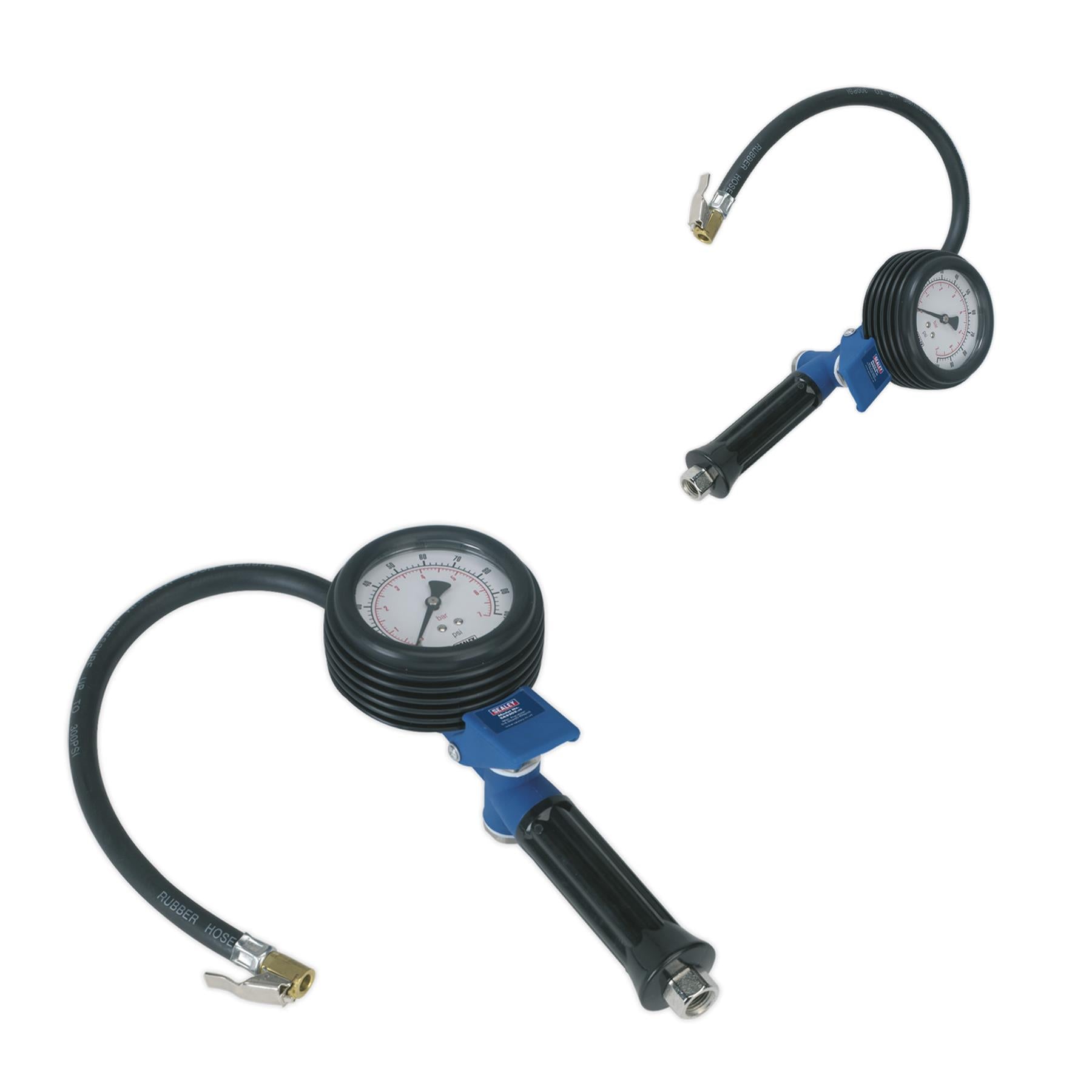 Sealey Jumbo Tyre Inflator with Clip-On Connector