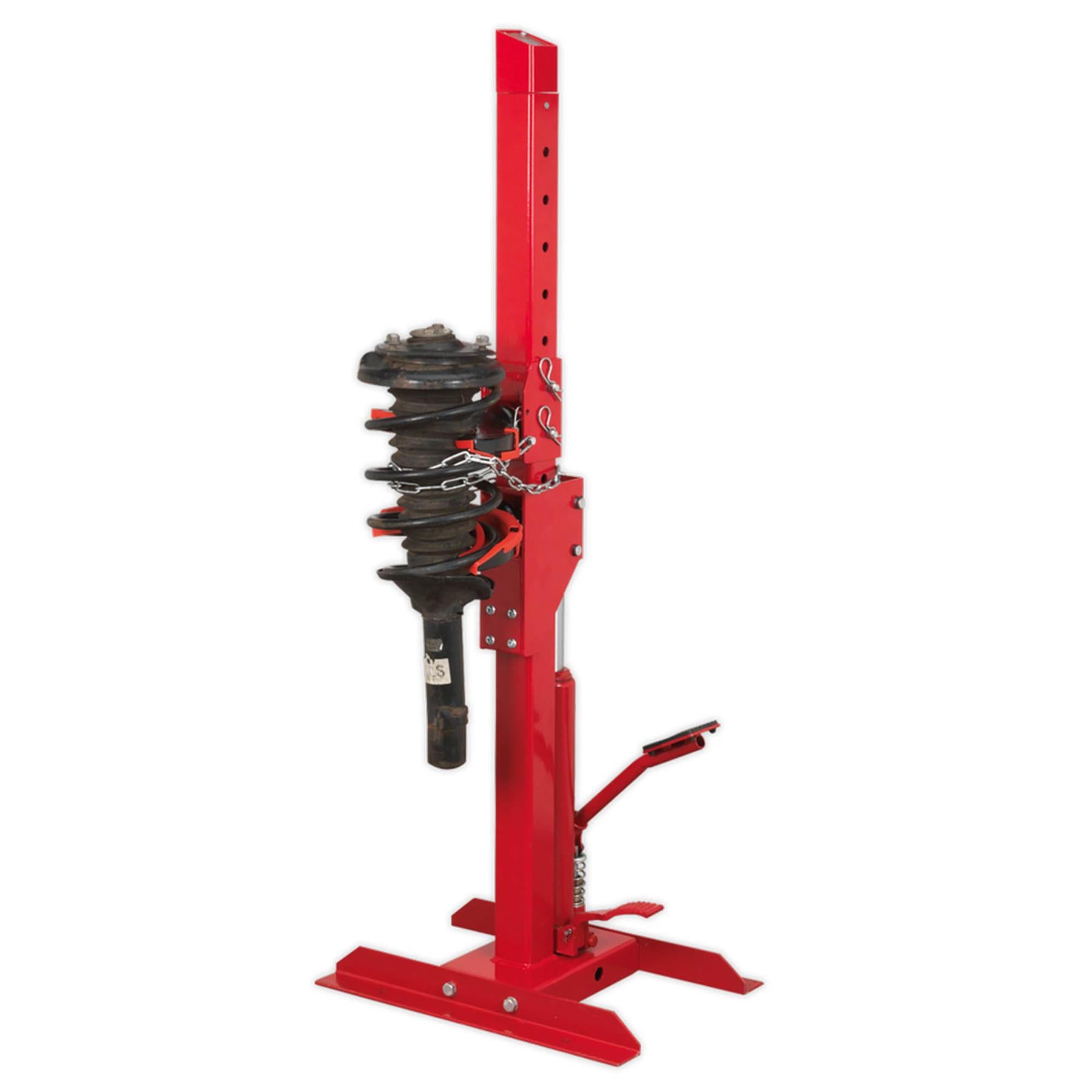 Sealey Coil Spring Compressing Station + Gauge Hyd 2000kg Capacity