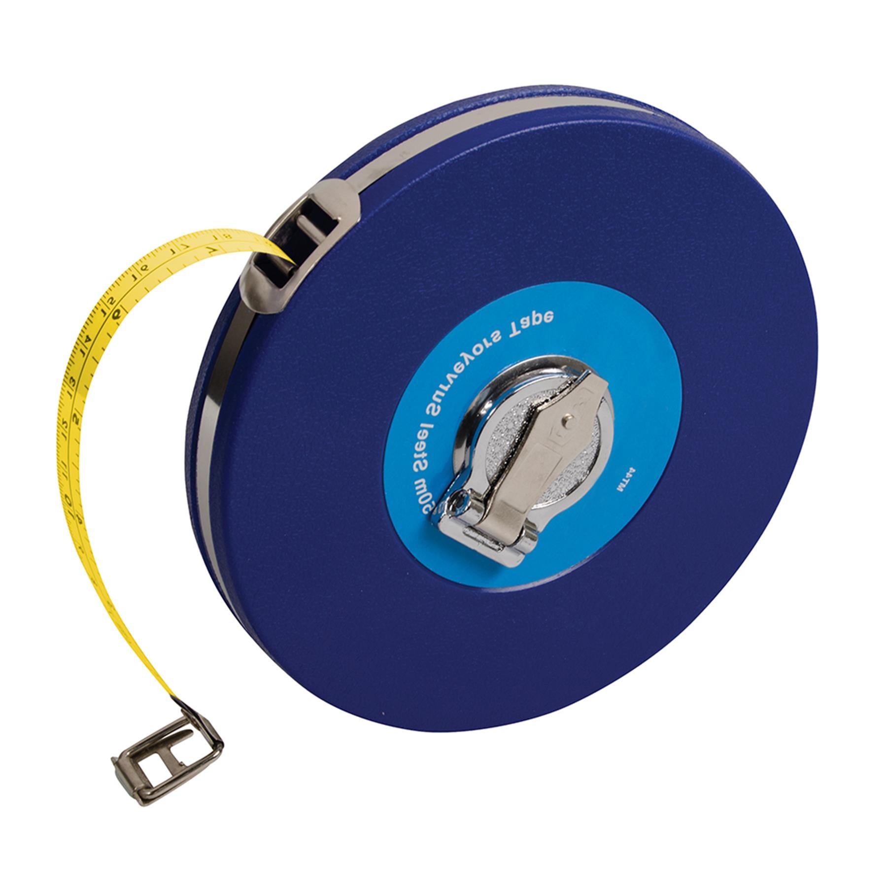 Steel Surveyors Tape 50 Meter Metric Imperial Geography Civil Engineering Diy