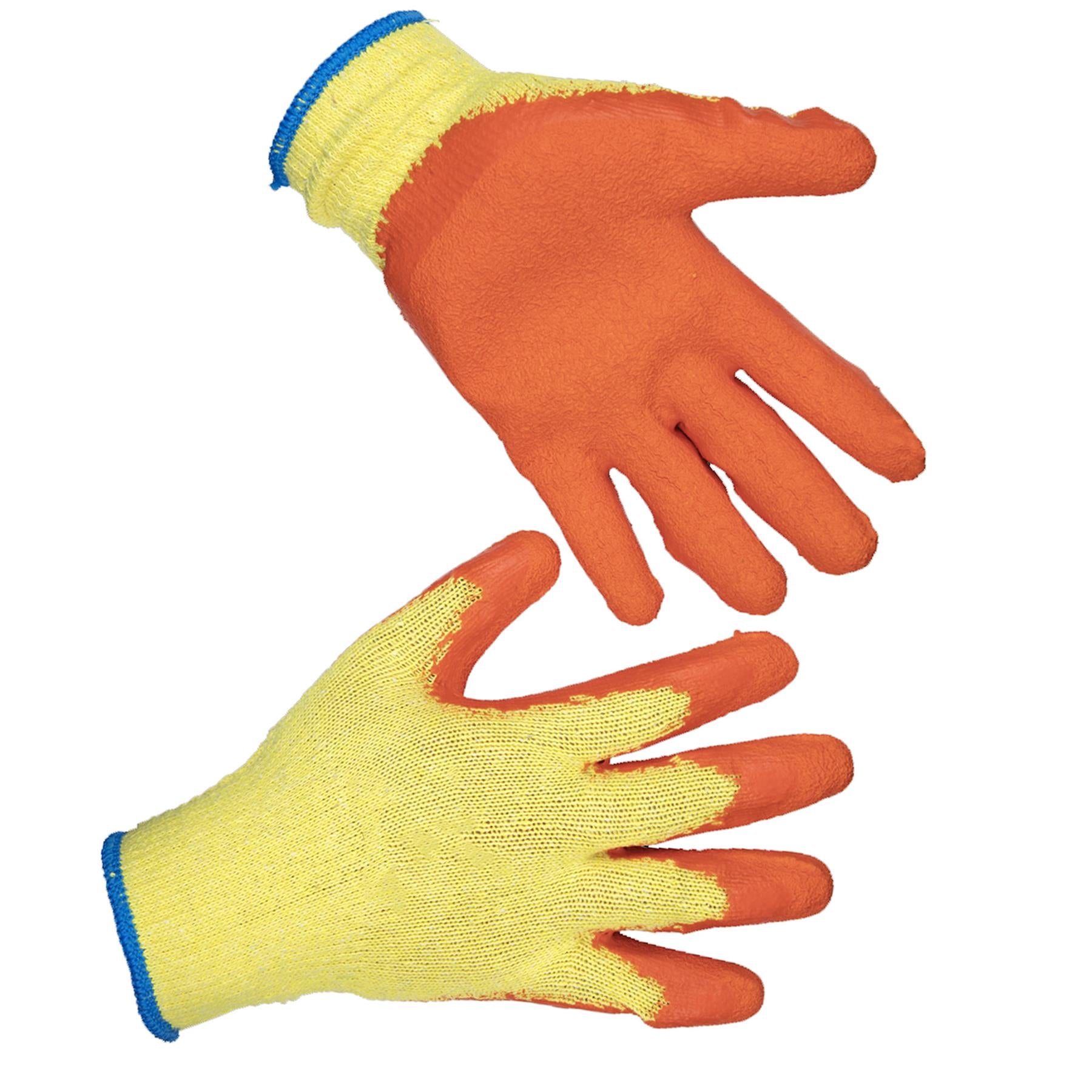 Sealey Super Grip Knitted Gloves Latex Palm (Large) -Pk of 120 Prs