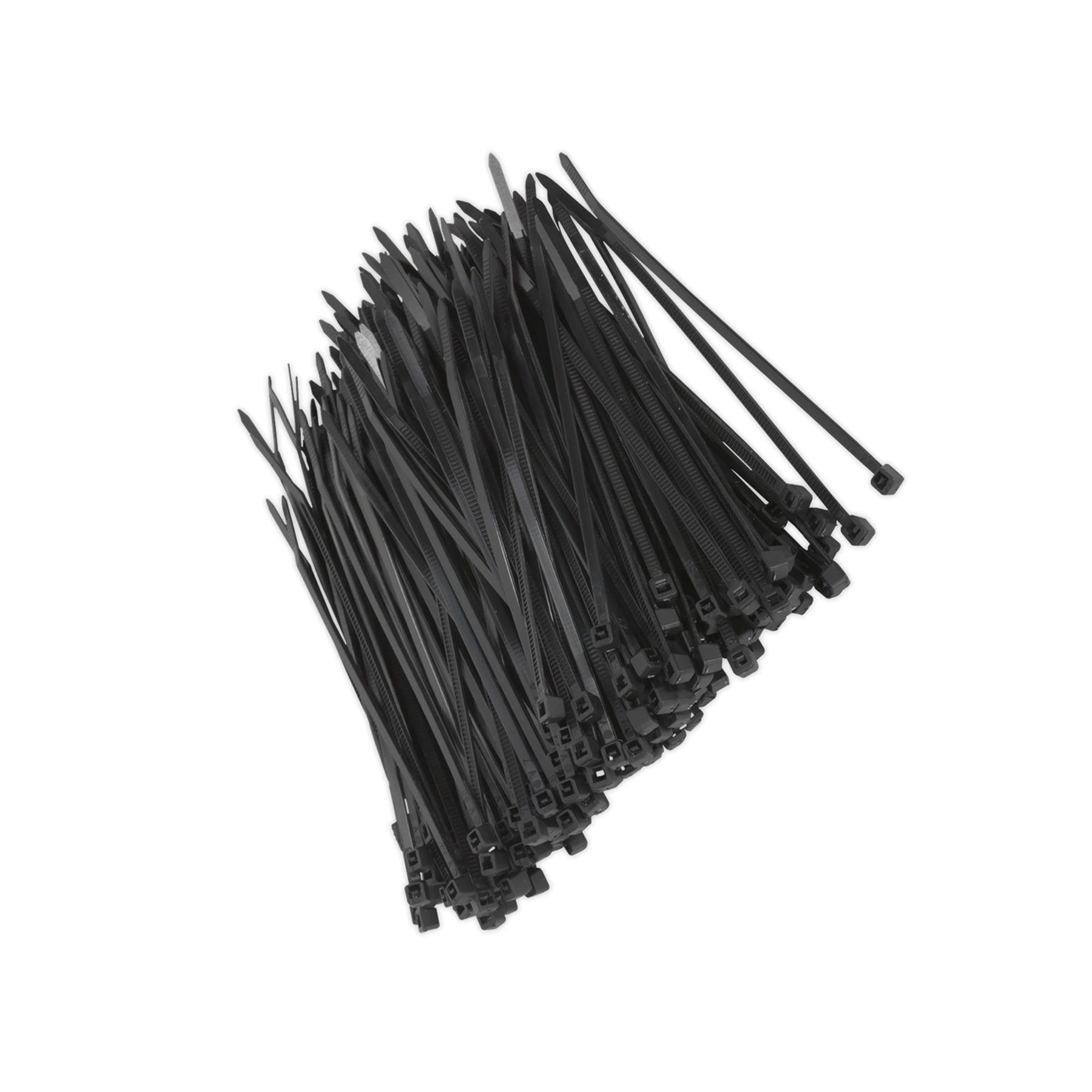 Sealey Cable Tie 100 x 2.5mm Black Pack of 200