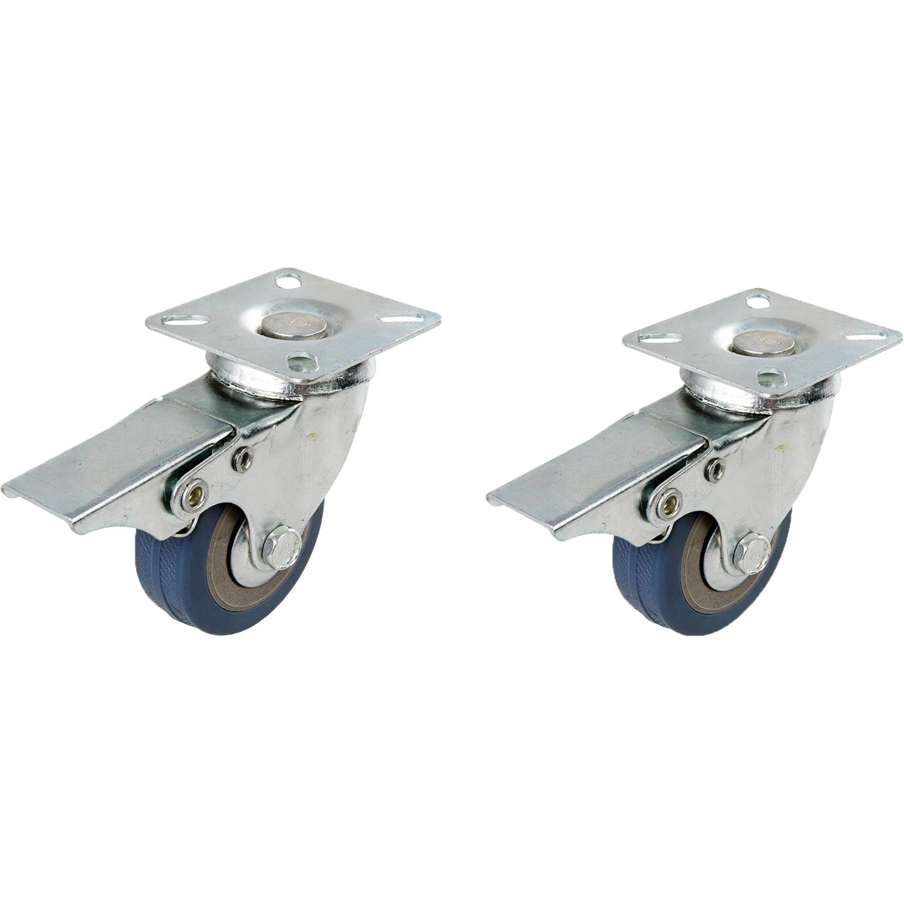 Heavy Duty Swivel Rubber Castor Caster Wheels Cart Wheel 50mm 2 PC