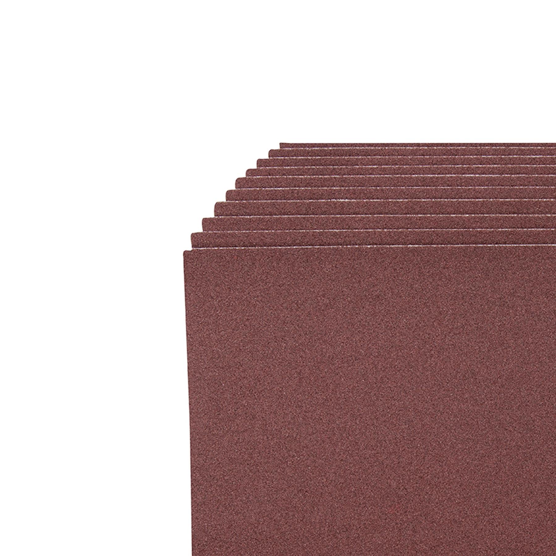 Emery Cloth Hand Sanding Sheets 10Pk Grit 120 Quality For Metal & Rust Removal