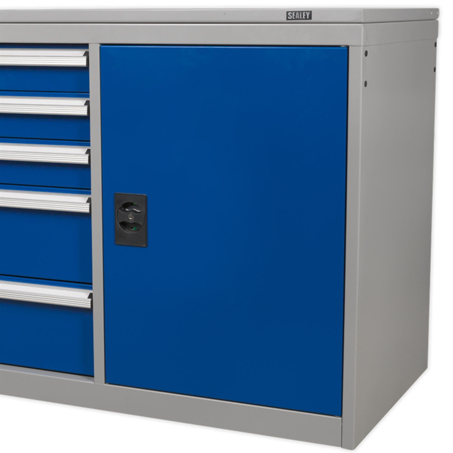 Sealey Industrial Cabinet/Workstation 5 Drawer & 1 Shelf Locker
