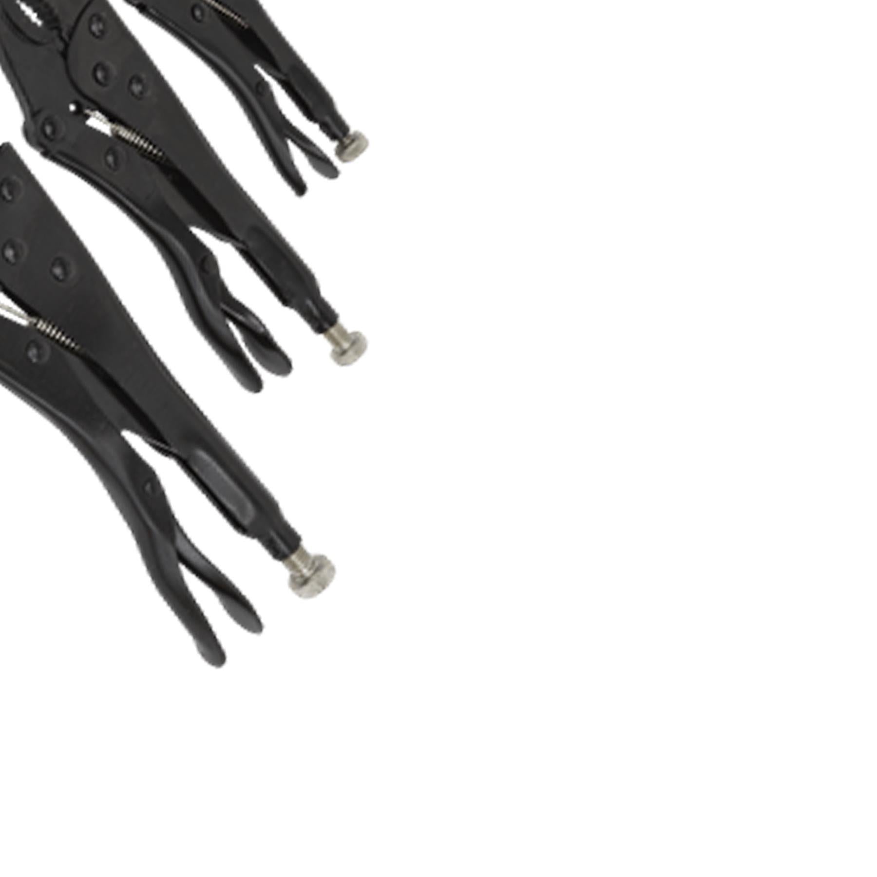 Sealey Locking Pliers Set 3pc Rust Resistant