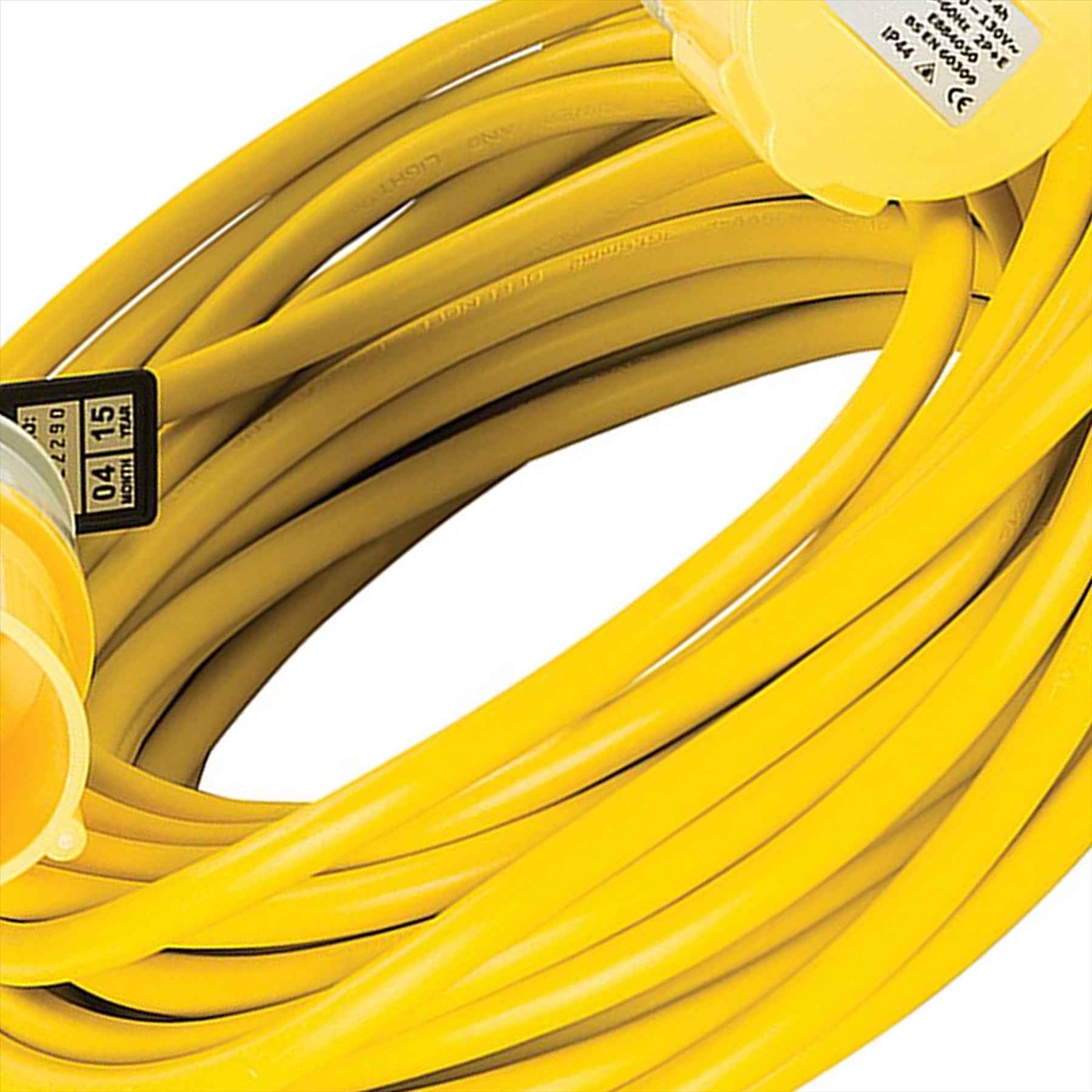 Defender Extension Lead Yellow 2.5mm2 16A 14m 110V