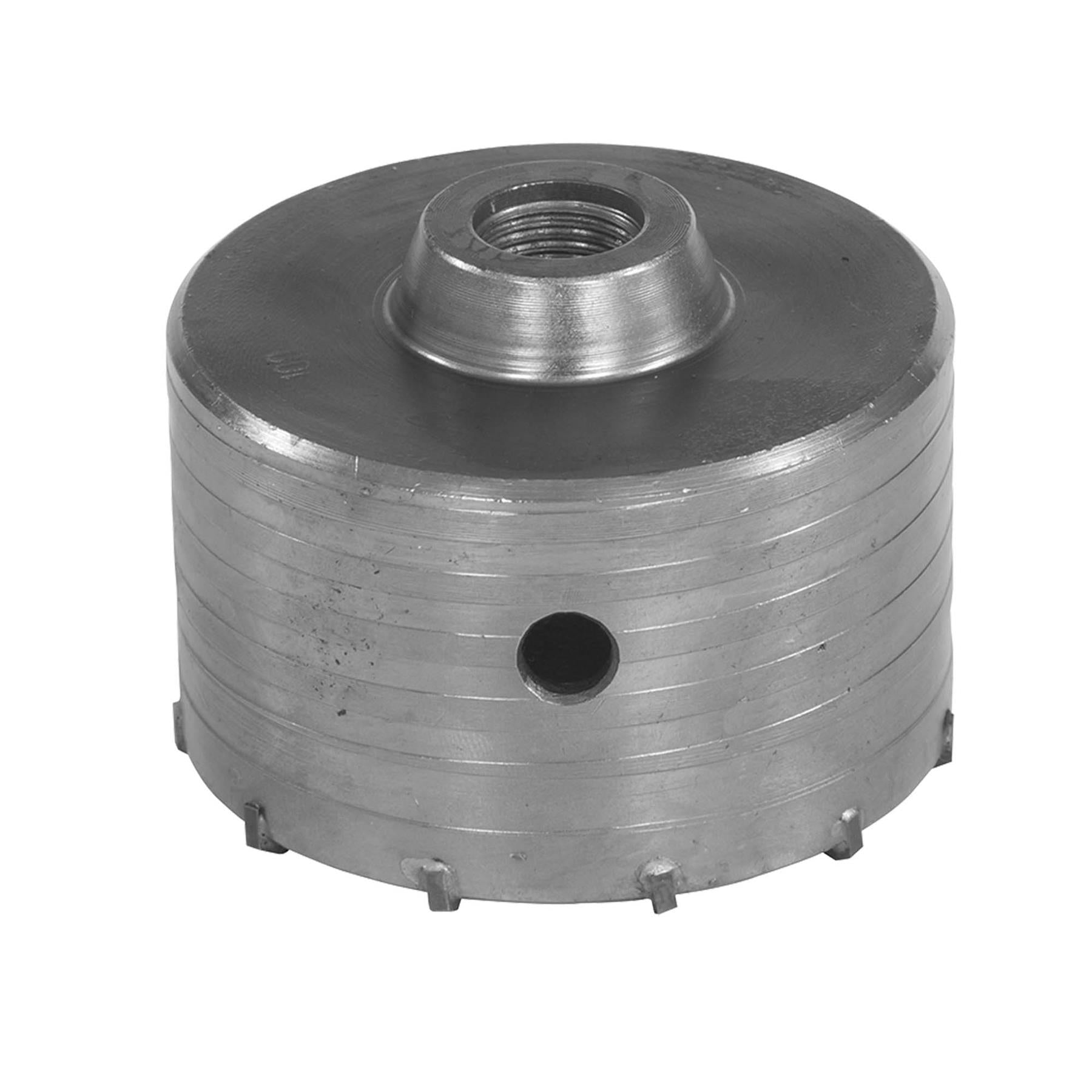 TCT Core Drill Bit 100mm Hole Saw Masonry Stone Brick Hex 100mm Extensions Pilot