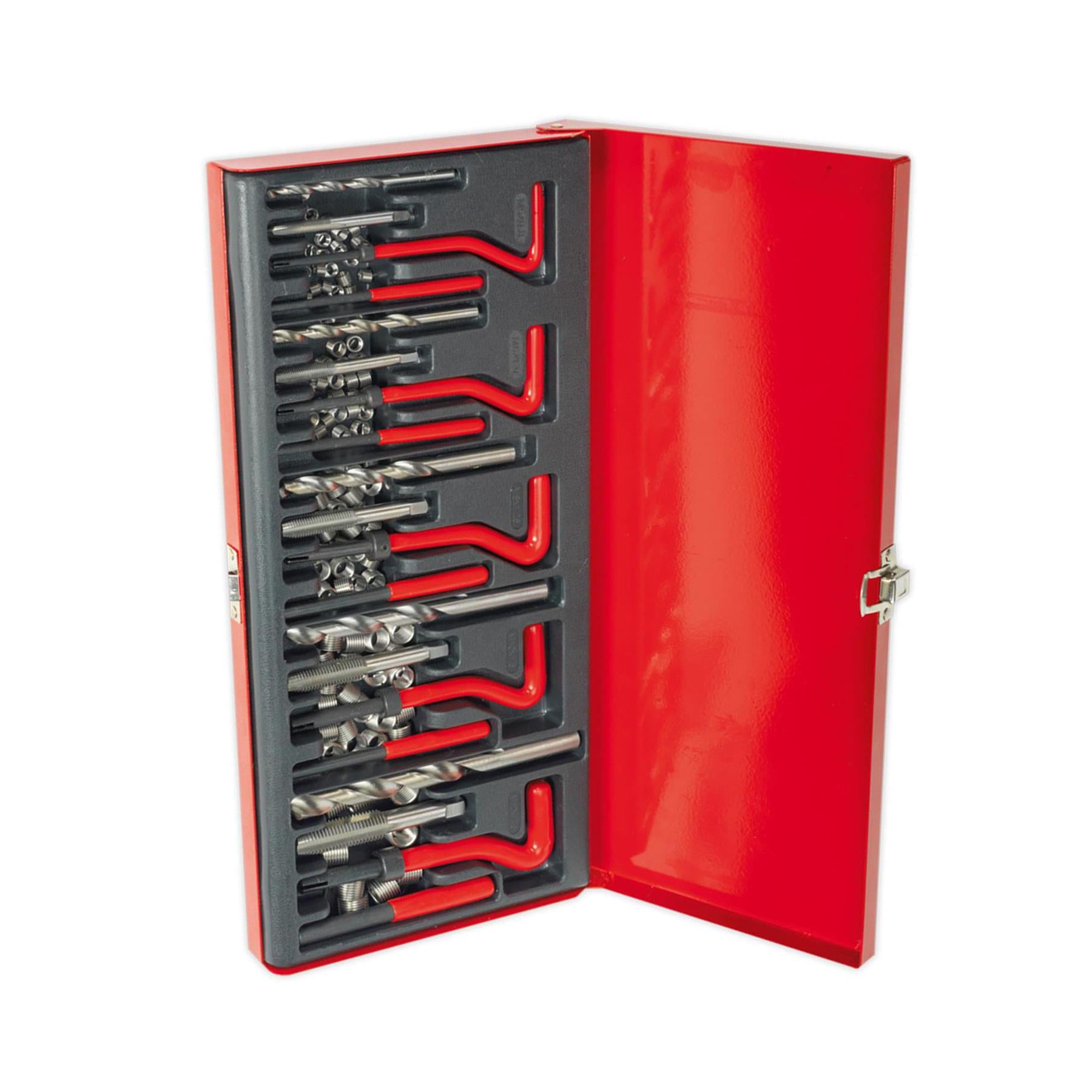 Sealey Thread Repair Master Kit Against Wear & Damage Metal Storage Case