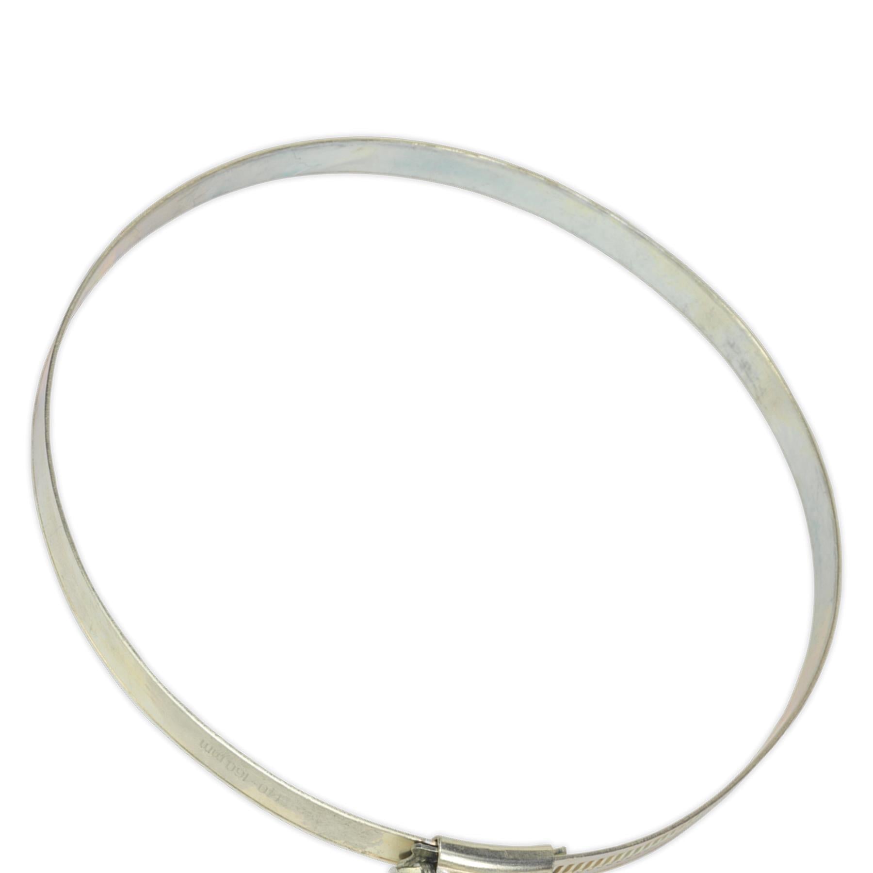 Sealey Hose Clip Zinc Plated 140-160mm Pack of 10