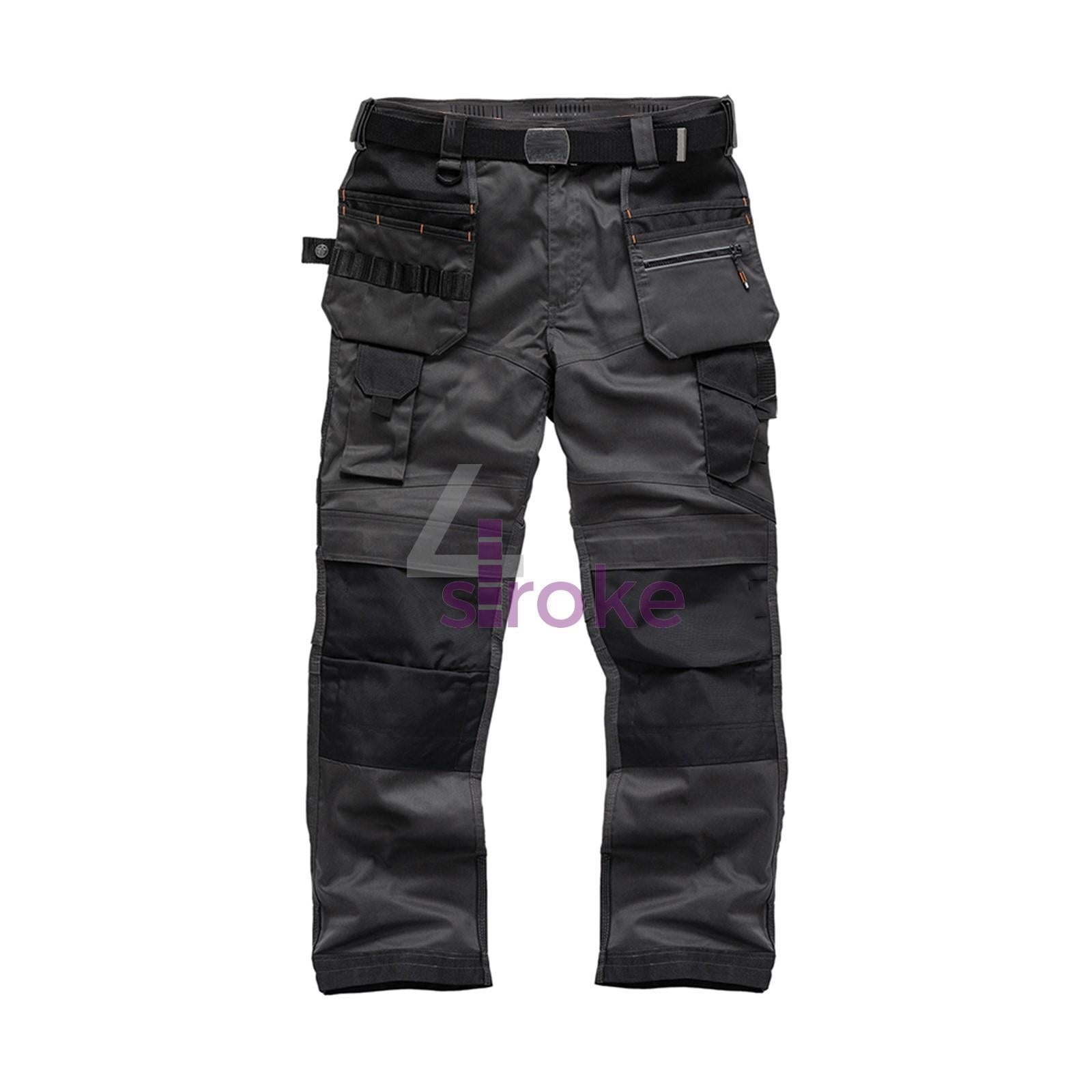 Scruffs Pro Flex Holster Work Trouser Graphite Trade Worker 38" Regular
