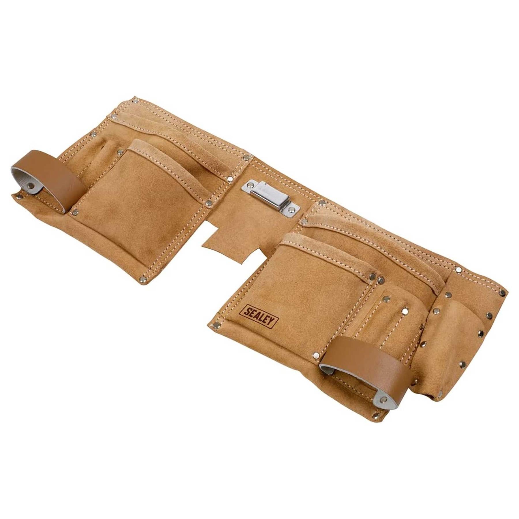 Sealey Double Pouch Leather Tool Belt