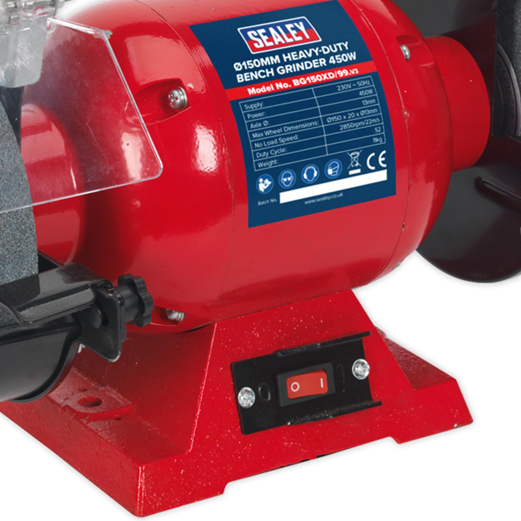 Sealey Bench Grinder 150mm 450W/230V Heavy-Duty