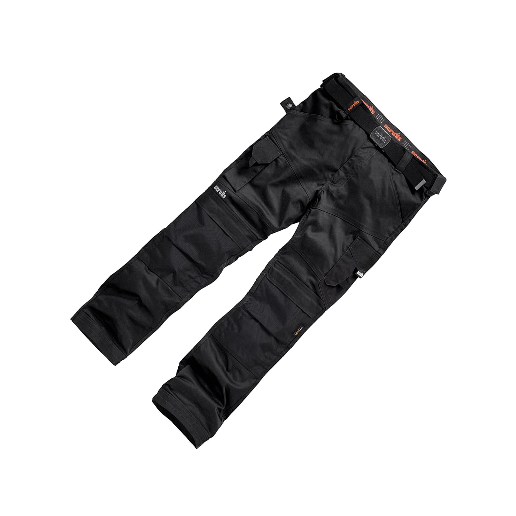 Scruffs Pro Flex Trouser Black 28R Heavy Duty Ballistic T54761