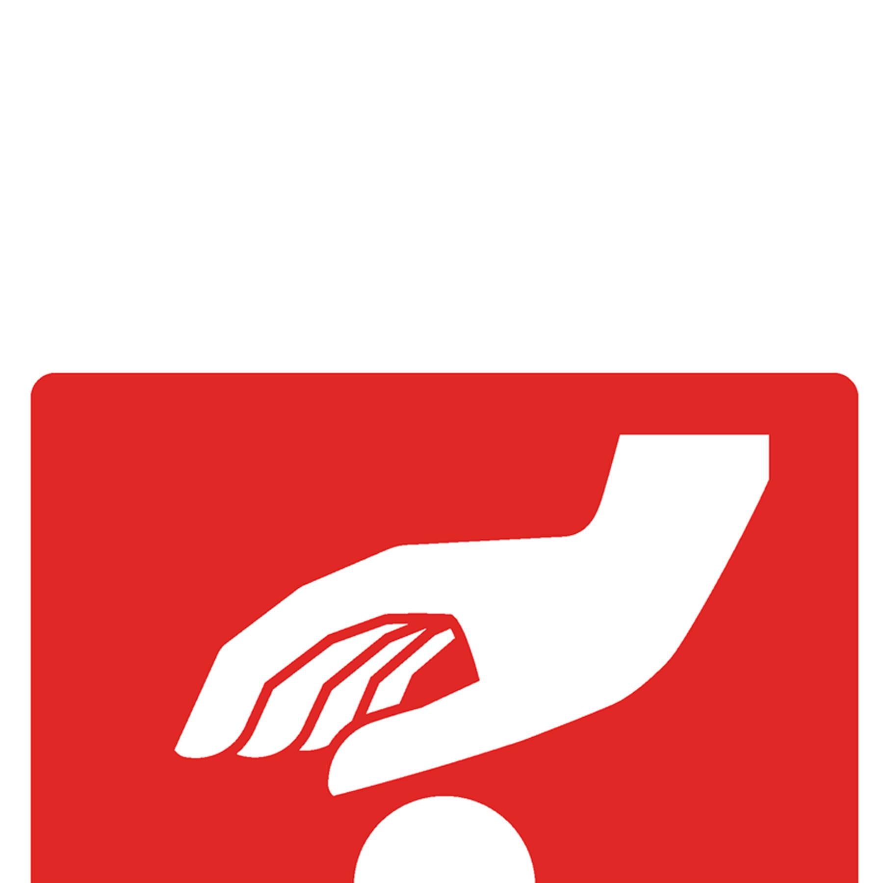 Sealey Safety Sign - Emergency Stop - Rigid Plastic - Pack of 10