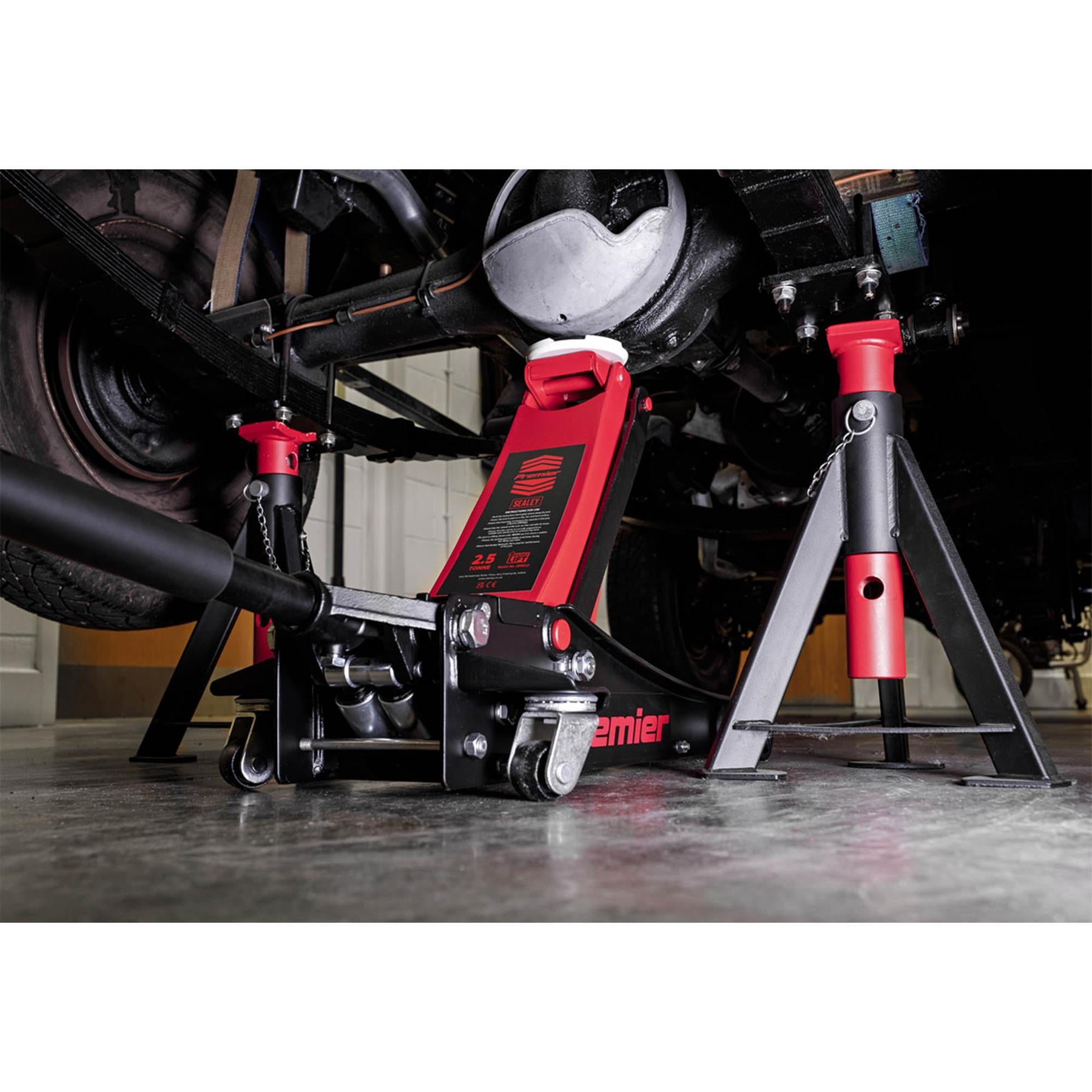 Sealey Trolley Jack 2.5tonne Low Entry Garage Workshop DIY
