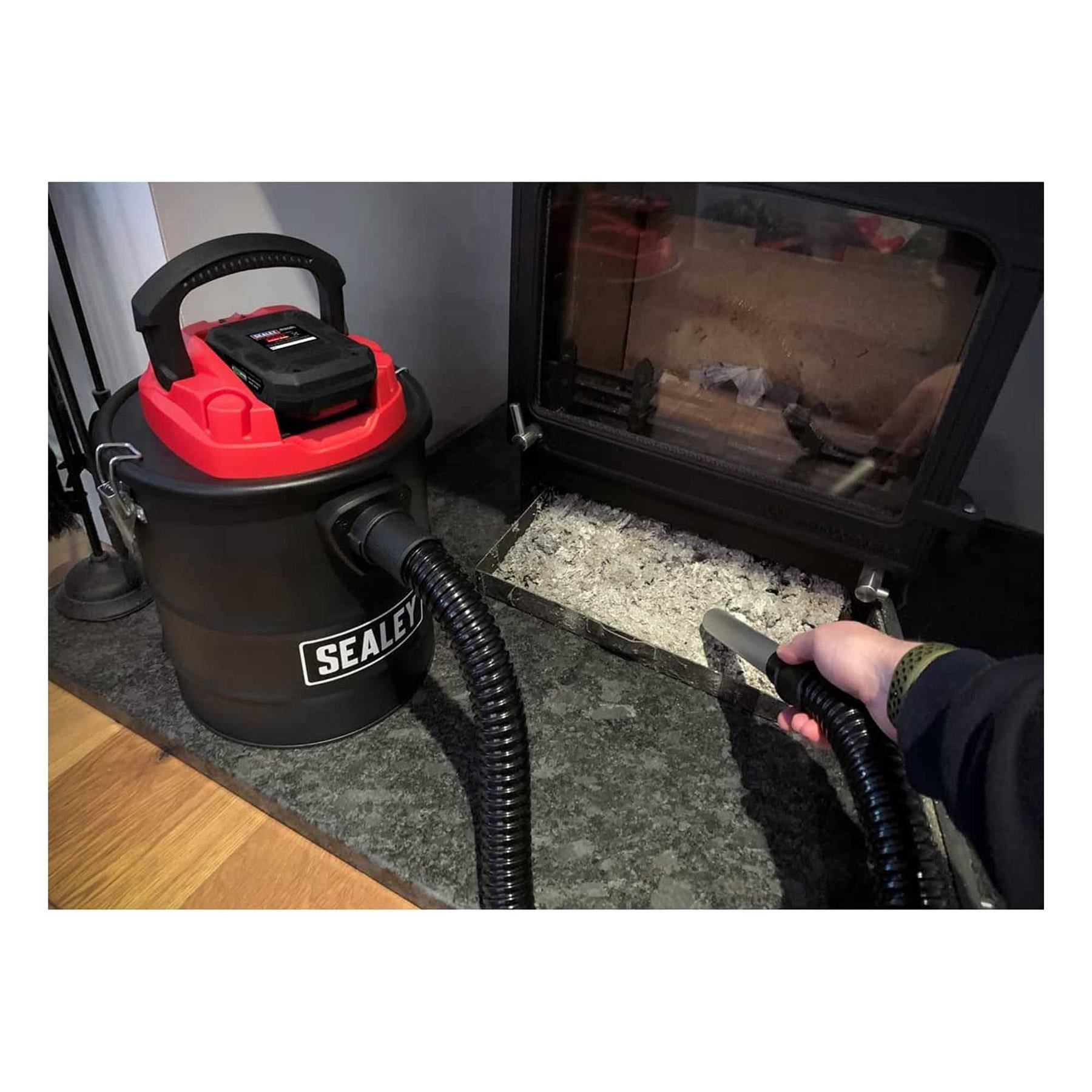 Sealey Handheld Ash Vacuum Cleaner 20V SV20 Series 15L Kit - 2 Batteries