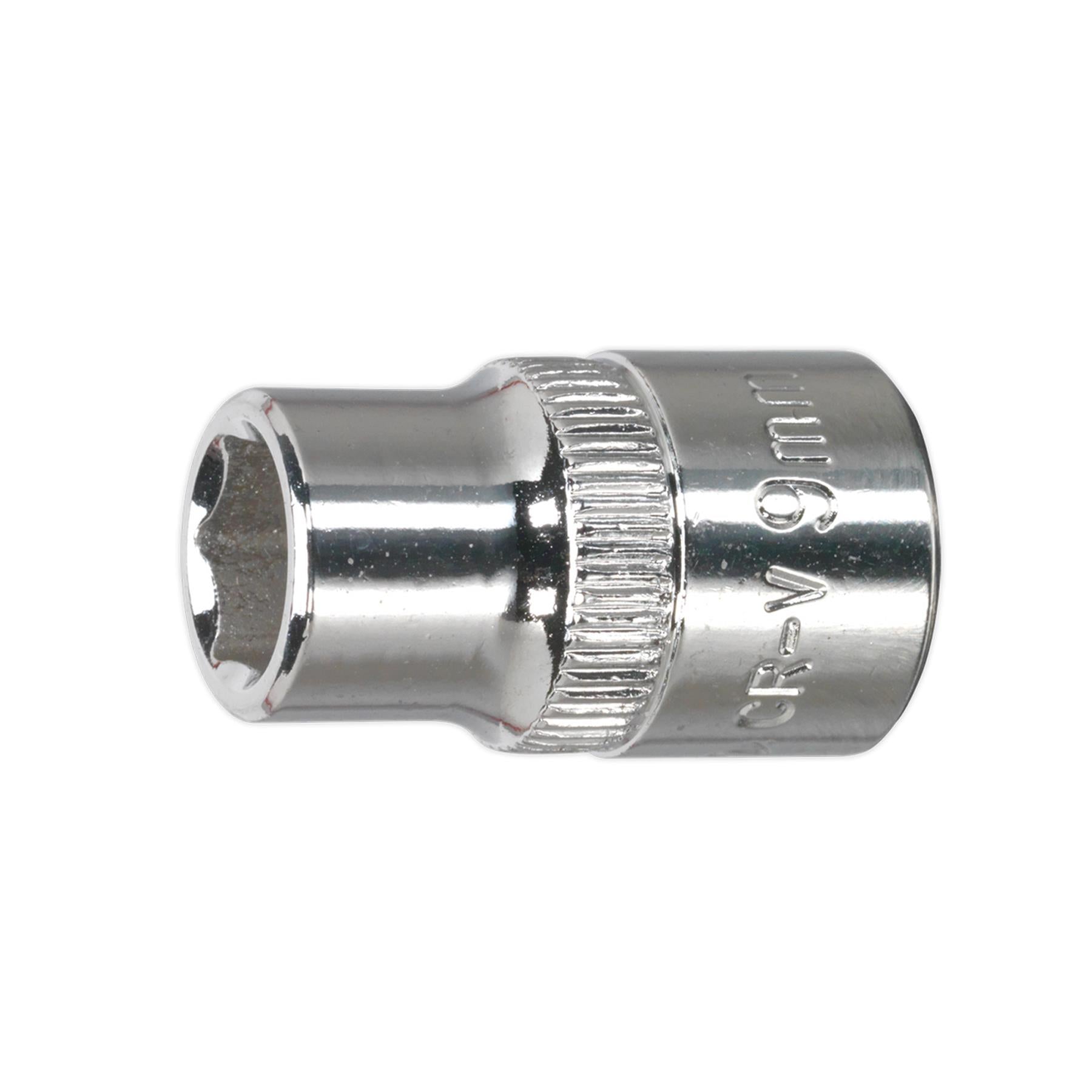 Sealey WallDrive Socket 9mm 3/8"Sq Drive Fully Polished