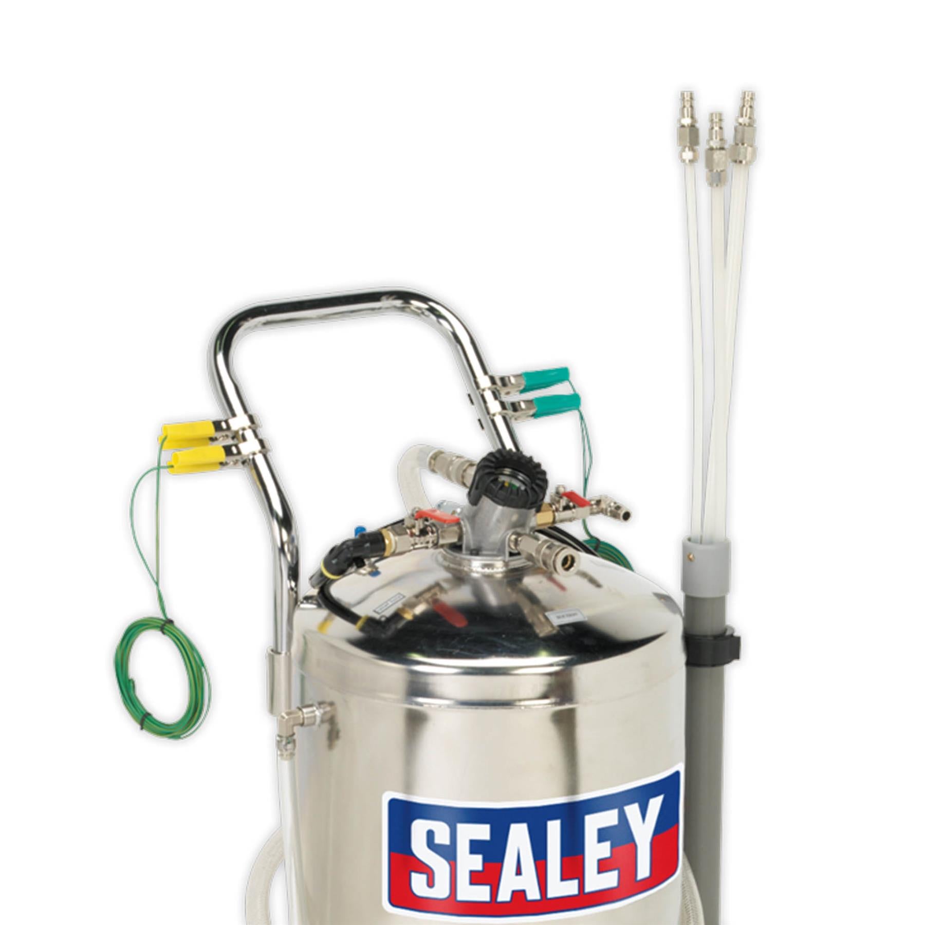 Sealey Air Operated Fuel Drainer 40L Stainless Steel