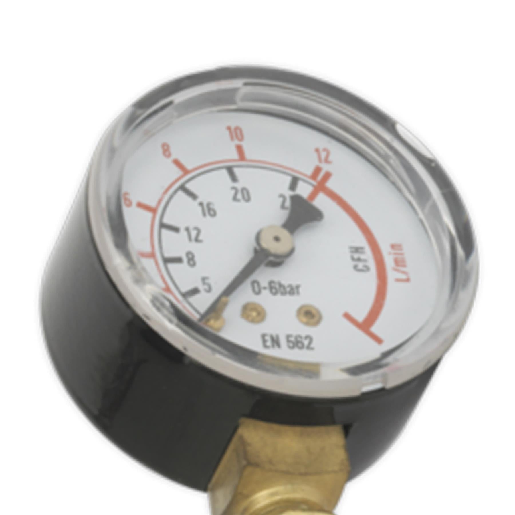 Sealey MIG Gas Regulator Disposable Cylinder 1 Gauge