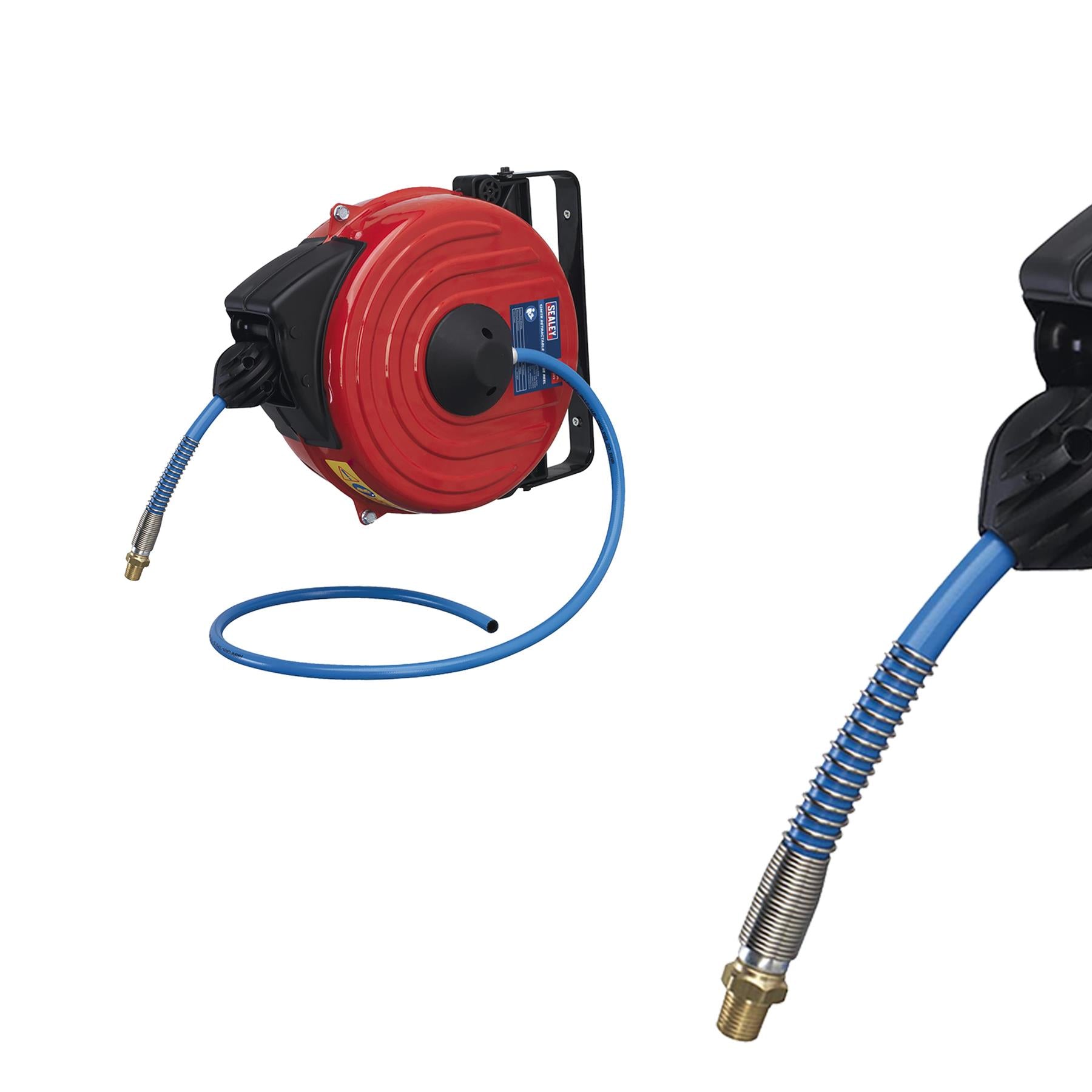 Sealey Retractable Air Hose Reel 12m 8mm ID TPU Hose