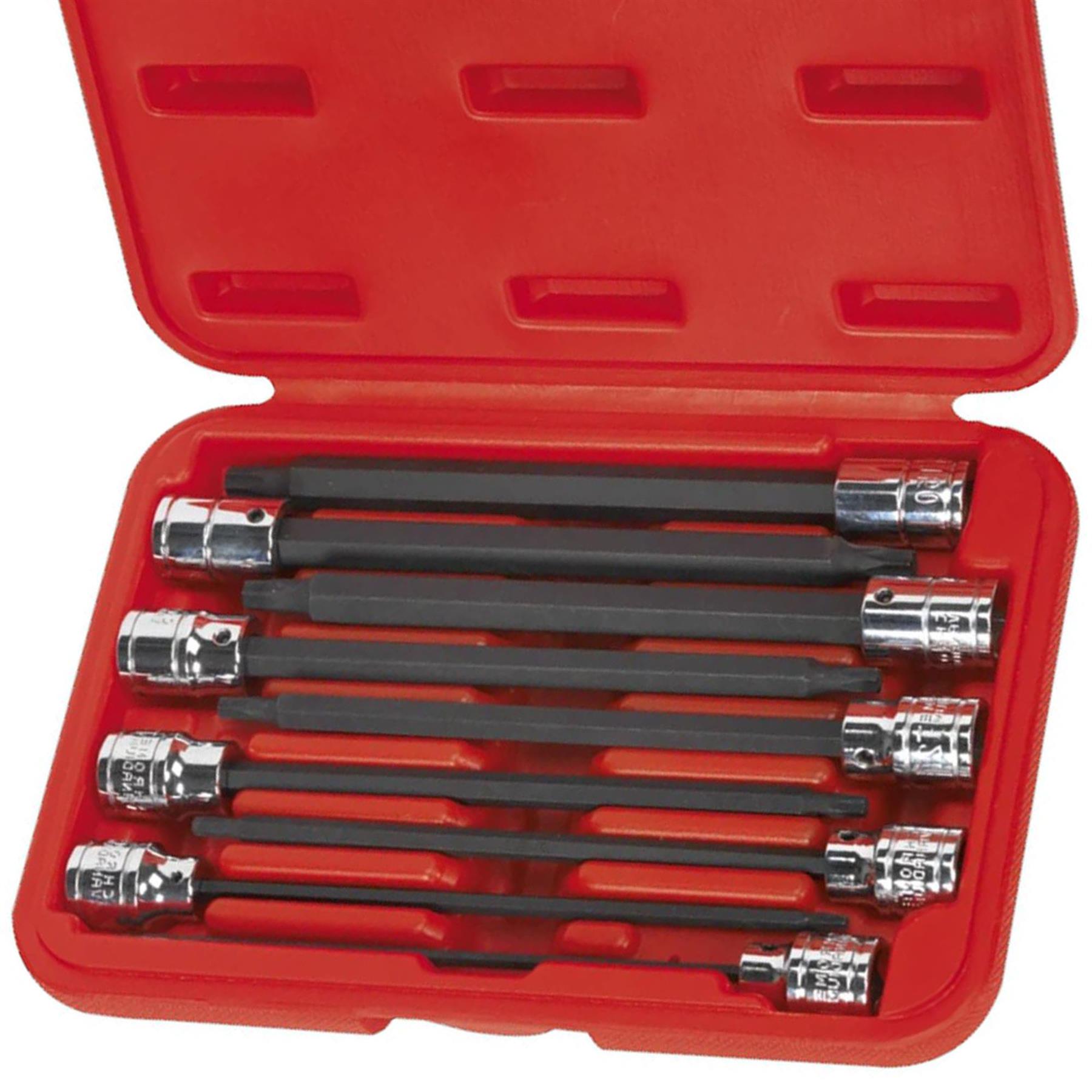 Sealey TRX-Star* Socket Bit Set 9pc 3/8"Sq Drive 150mm