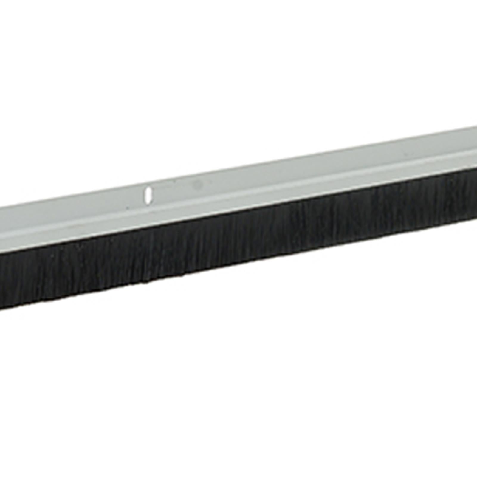 Garage Door Brush Strips 25mm Bristles - 2 X 1067mm White Seals Gaps Under Doors