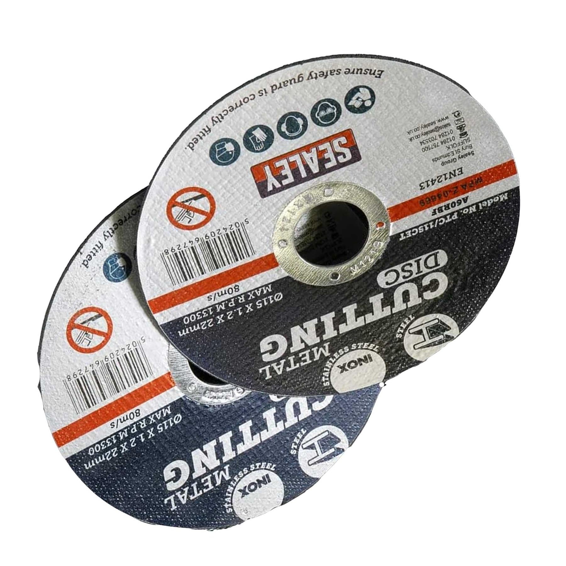 Cutting Disc Pack of 100 Ø115 x 1.2mm Ø22mm Bore