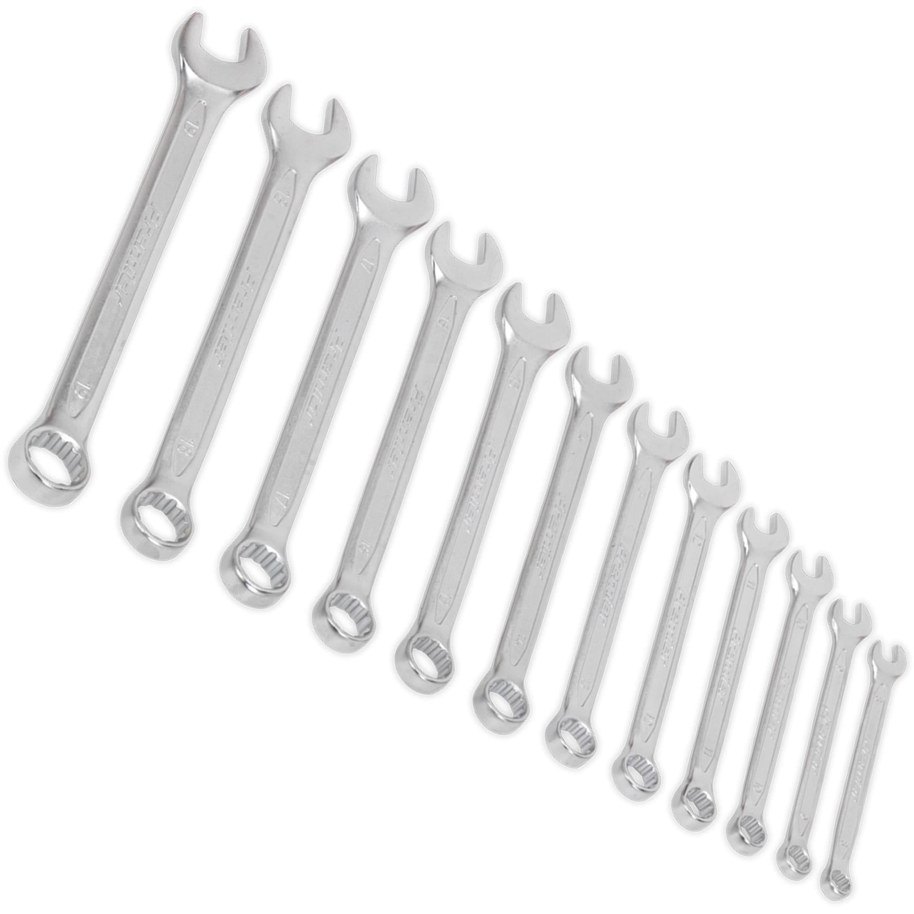 Sealey Combination Spanner Set 12pc Cold Stamped Metric