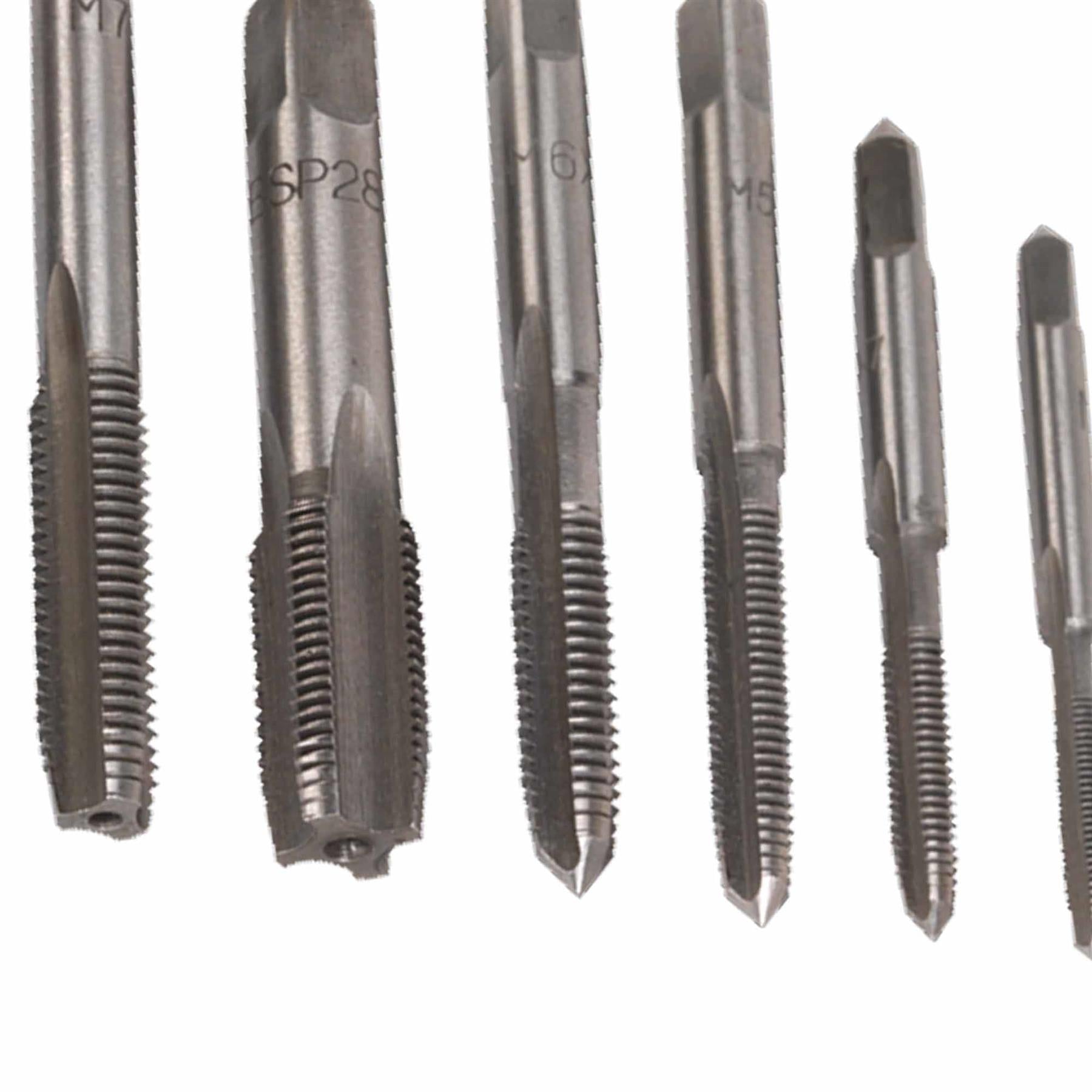 Tap Set 10pc Metric. steel hardened and tempered for long-life. Sealey