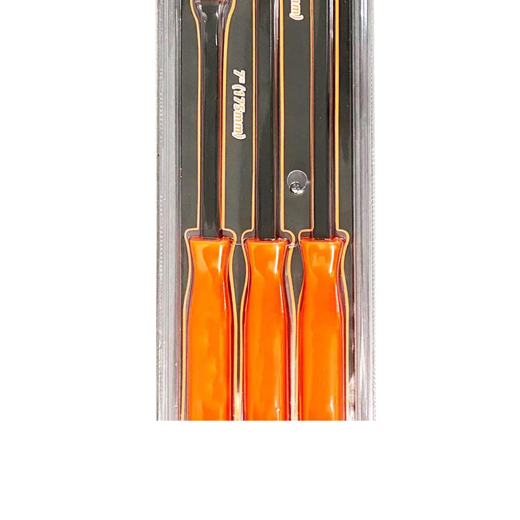 4pc Pry Crow Bar Rolling Bar Set Heavy Duty Comfort Grip Handles Garage Tool New