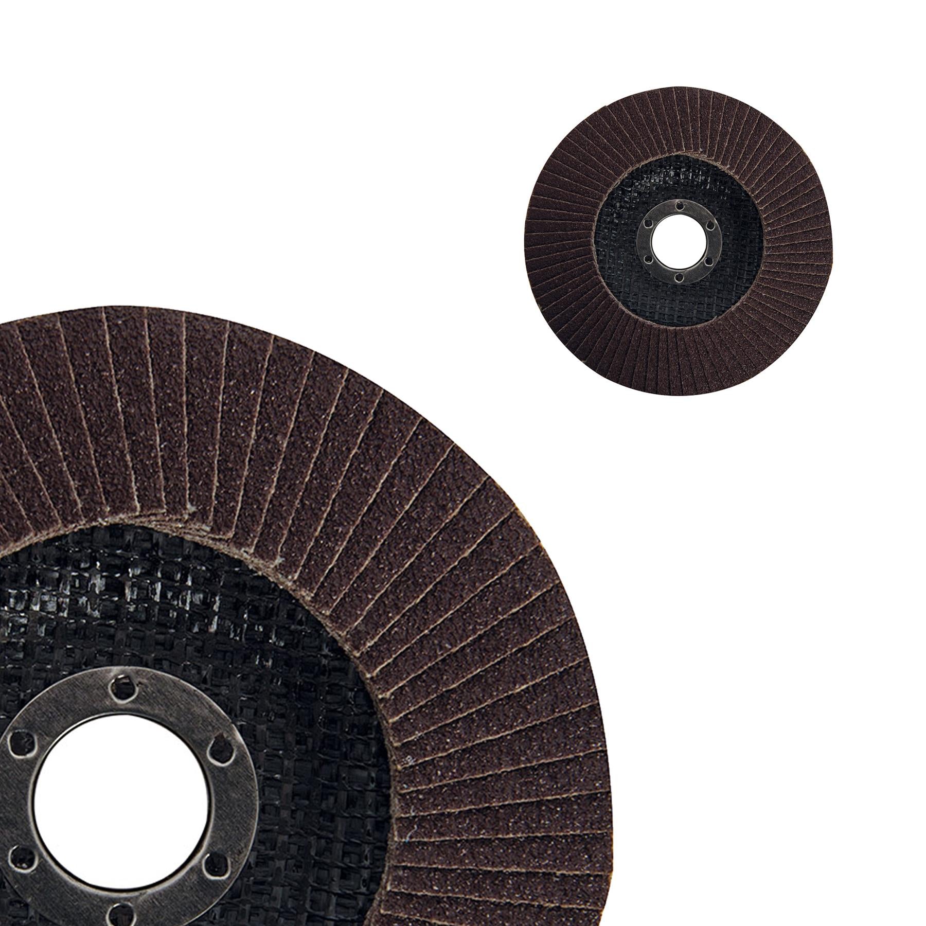 Aluminium Oxide Flap Disc 125mm Sanding DIY - 80 Grit Heavy Duty Aluminium
