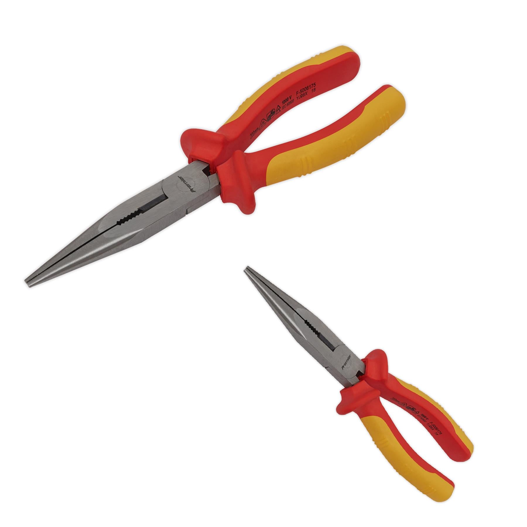 Sealey Long Nose Pliers 200mm VDE Approved