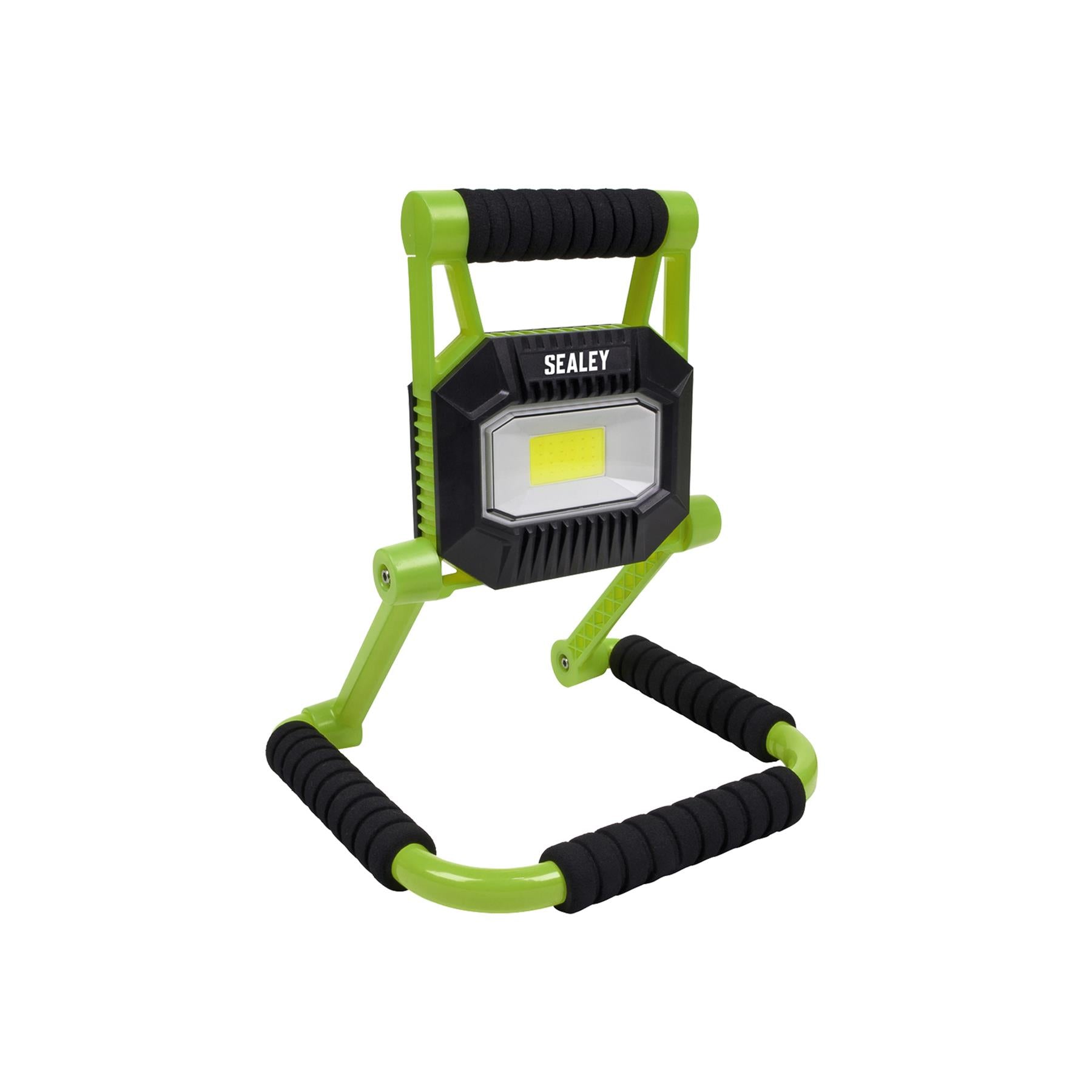 Sealey R/Charge Portable Fold Flat Floodlight 10W COB LED Li-ion