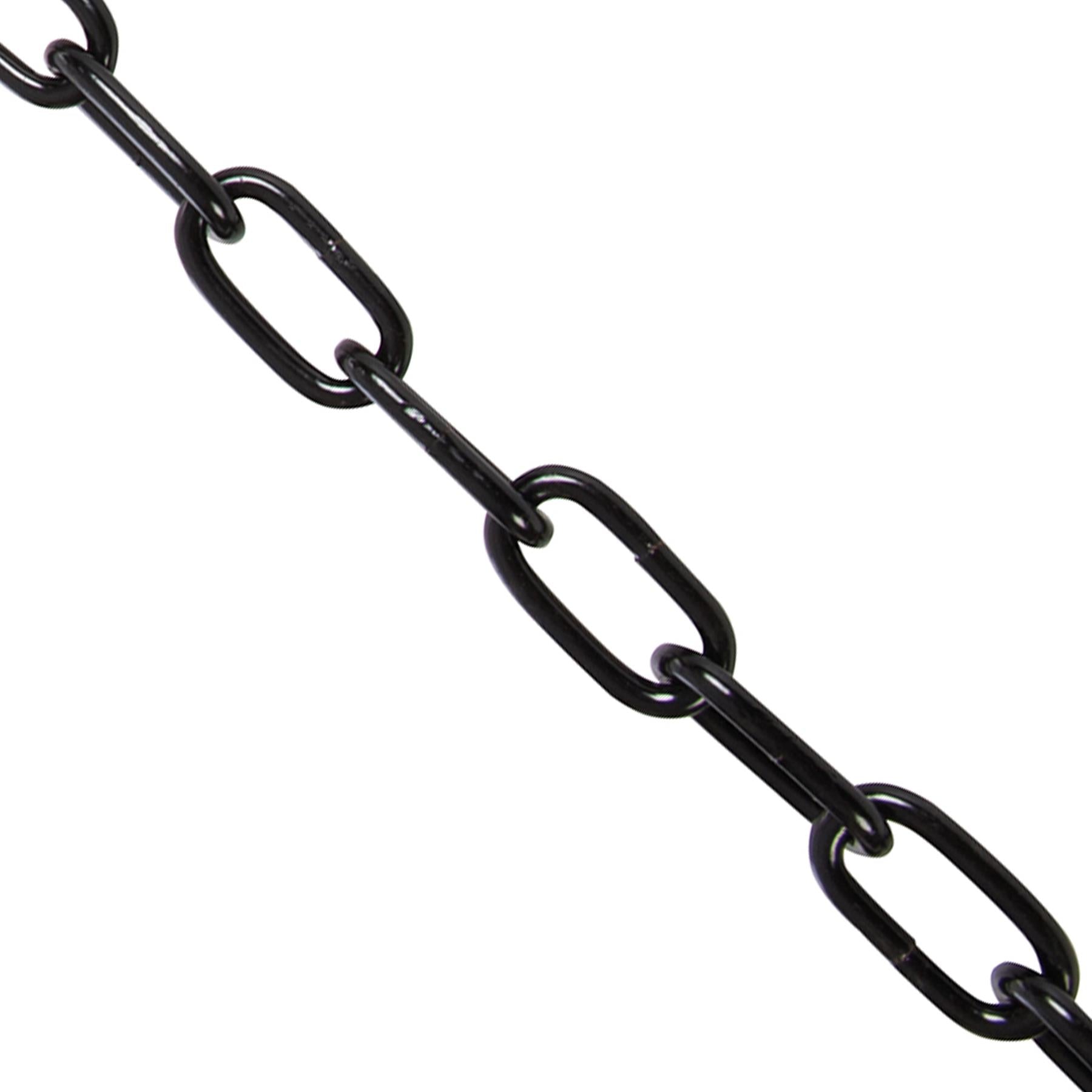 Japanned Chain Black 5mm X 2.5M Corrosion Resistant Weatherproof Finish