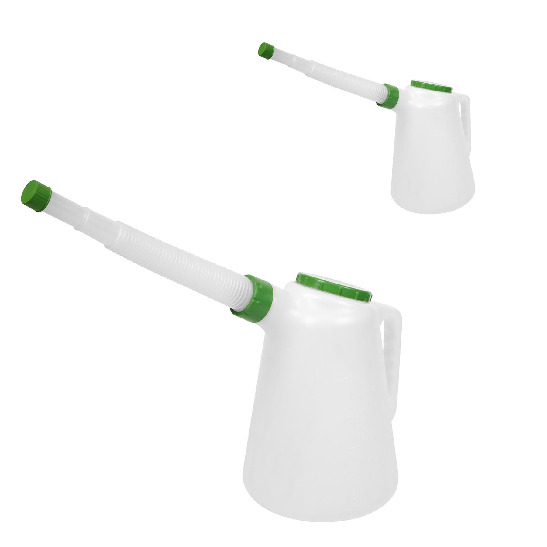 Sealey Oil Container with Green Lid & Flexible Spout 5L