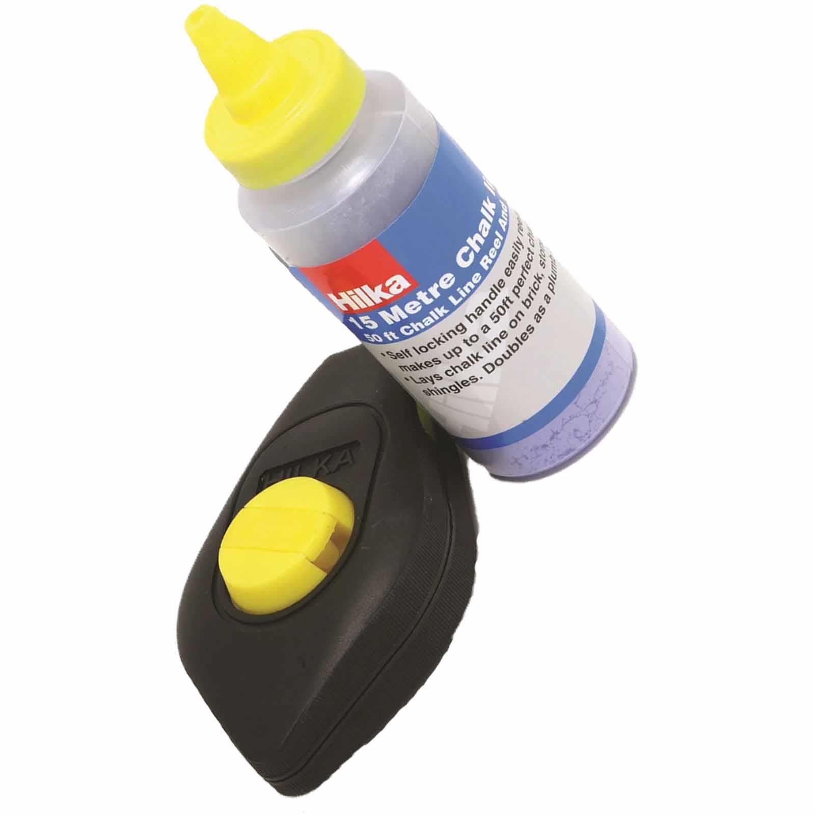 15m Chalk Line and blue chalk reel kit