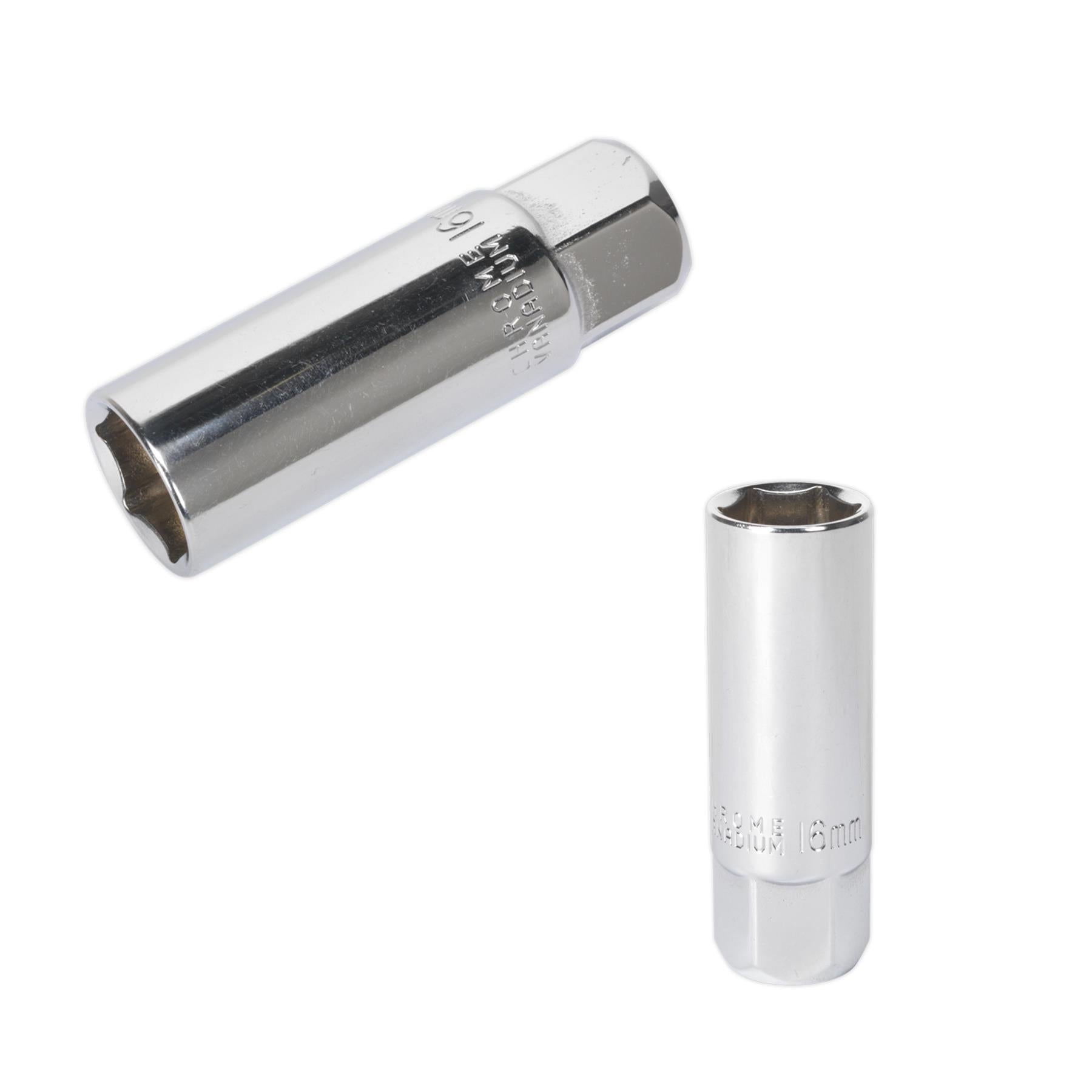 Sealey Spark Plug Socket 16mm 3/8"Sq Drive Magnetic